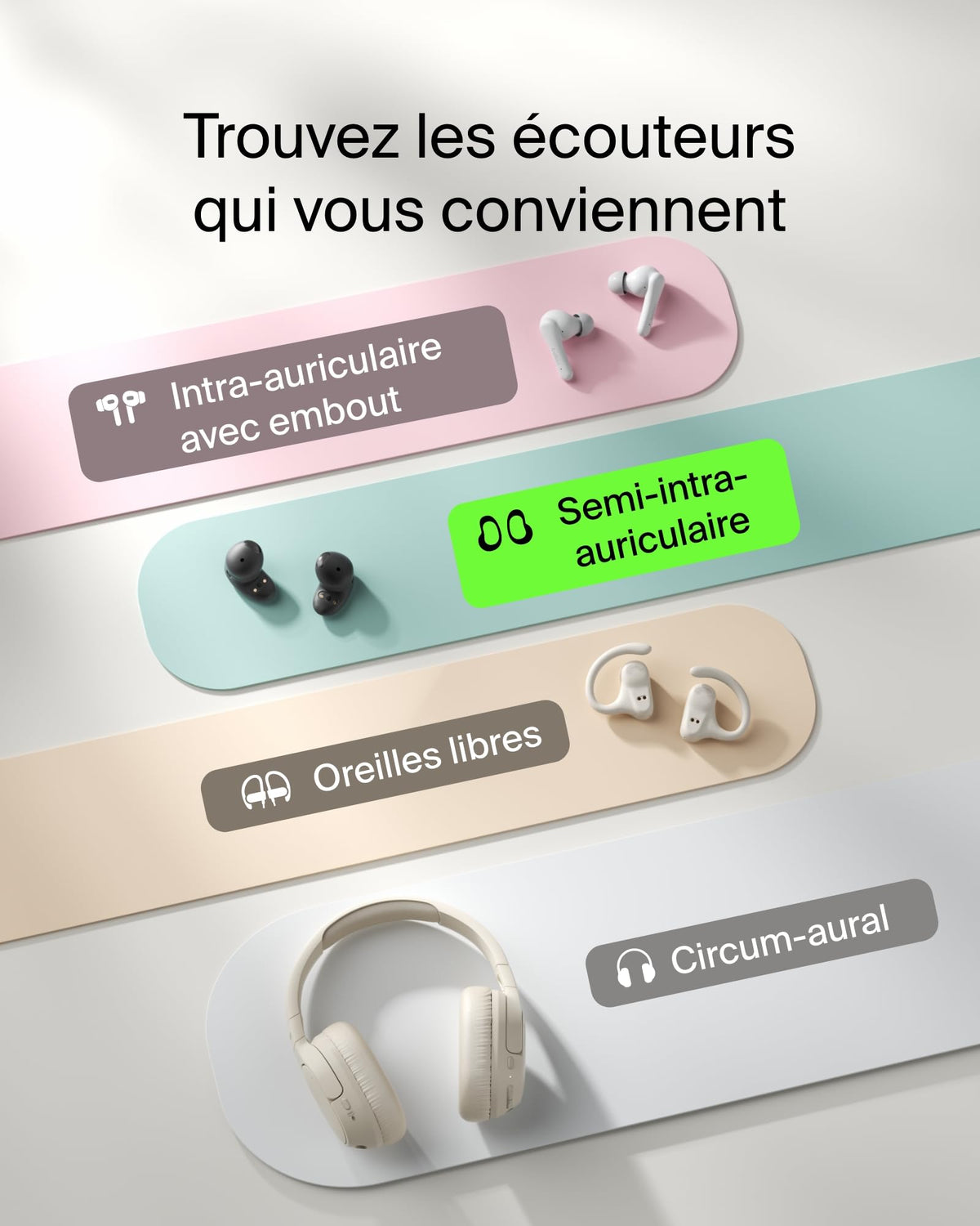BELKIN SoundForm Anywhere True Wireless Earbuds Black