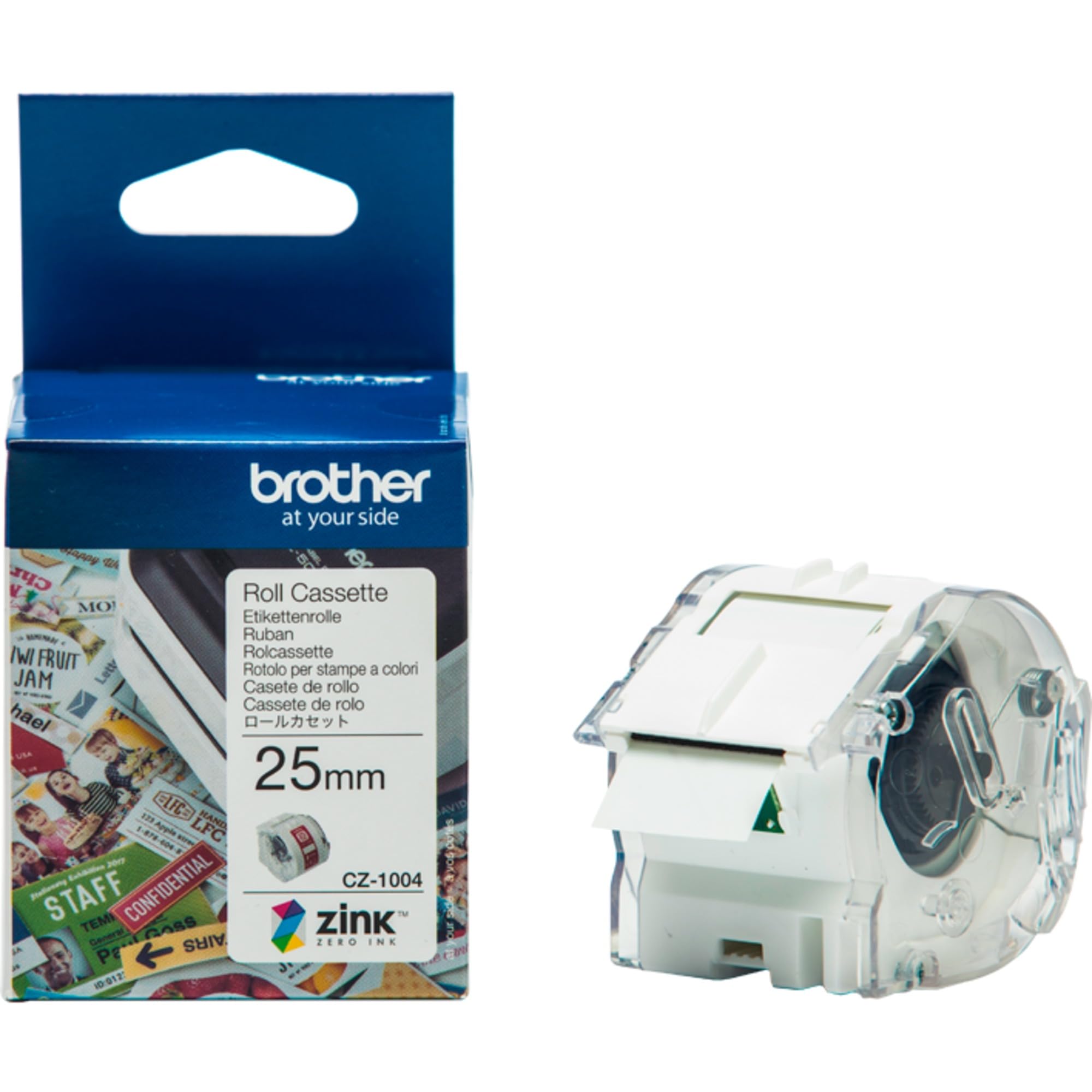 BROTHER CZ-1004 Ruban 25 mm de largeur pour VC-500W