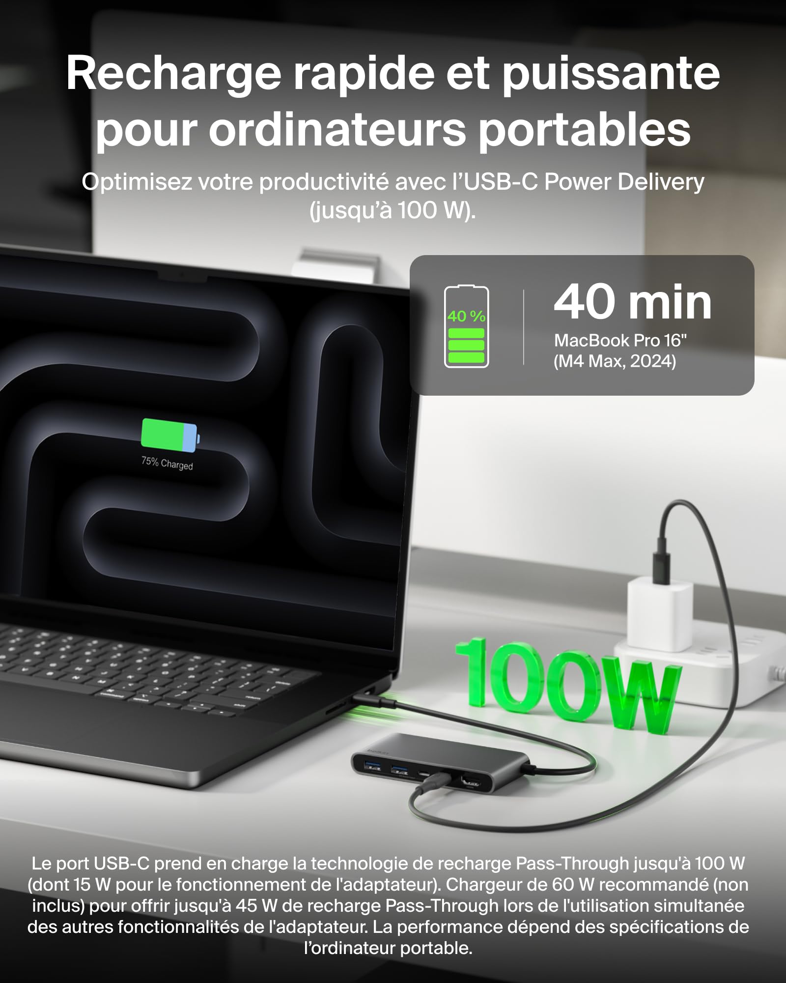 BELKIN Connect 5-in-1 USB-C Hub with Dual USB-C Ports - Silver