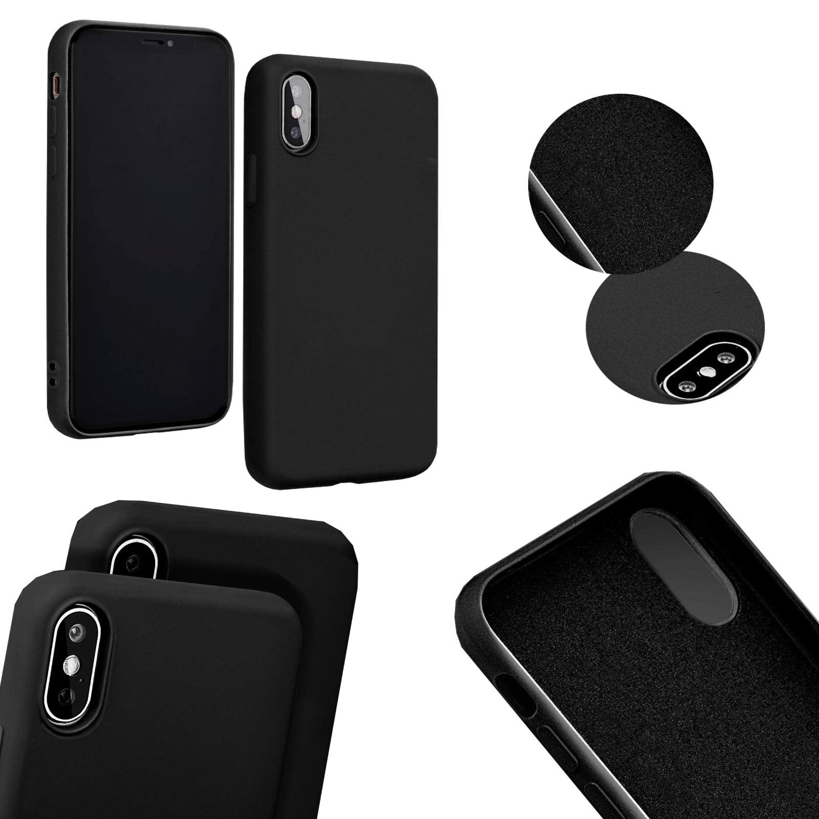 Coque Silicone Pour iPhone 11 Pro Max - Noir - En Vrac