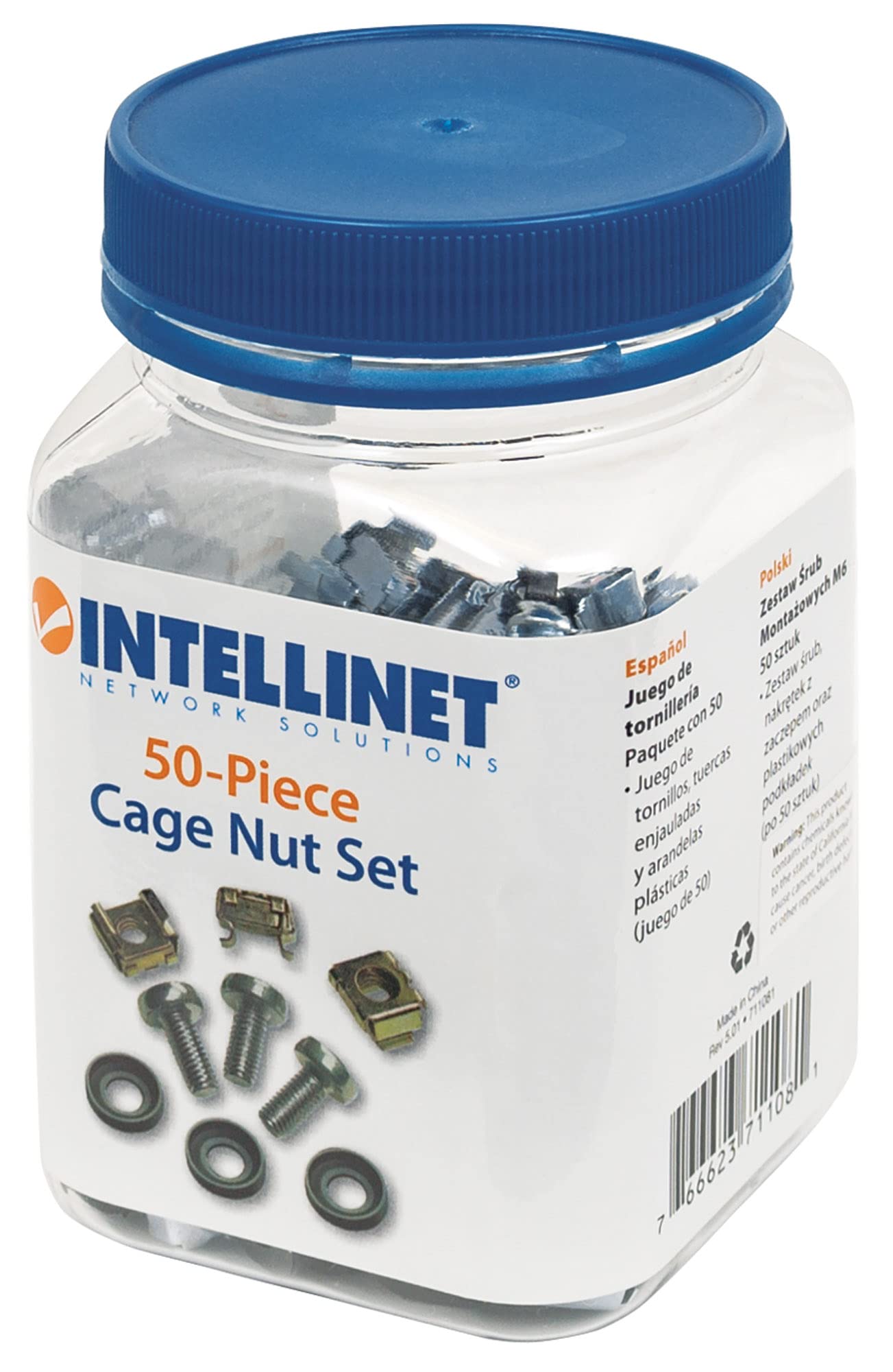 Intellinet 711081 accessoire de racks Pack écrou cage