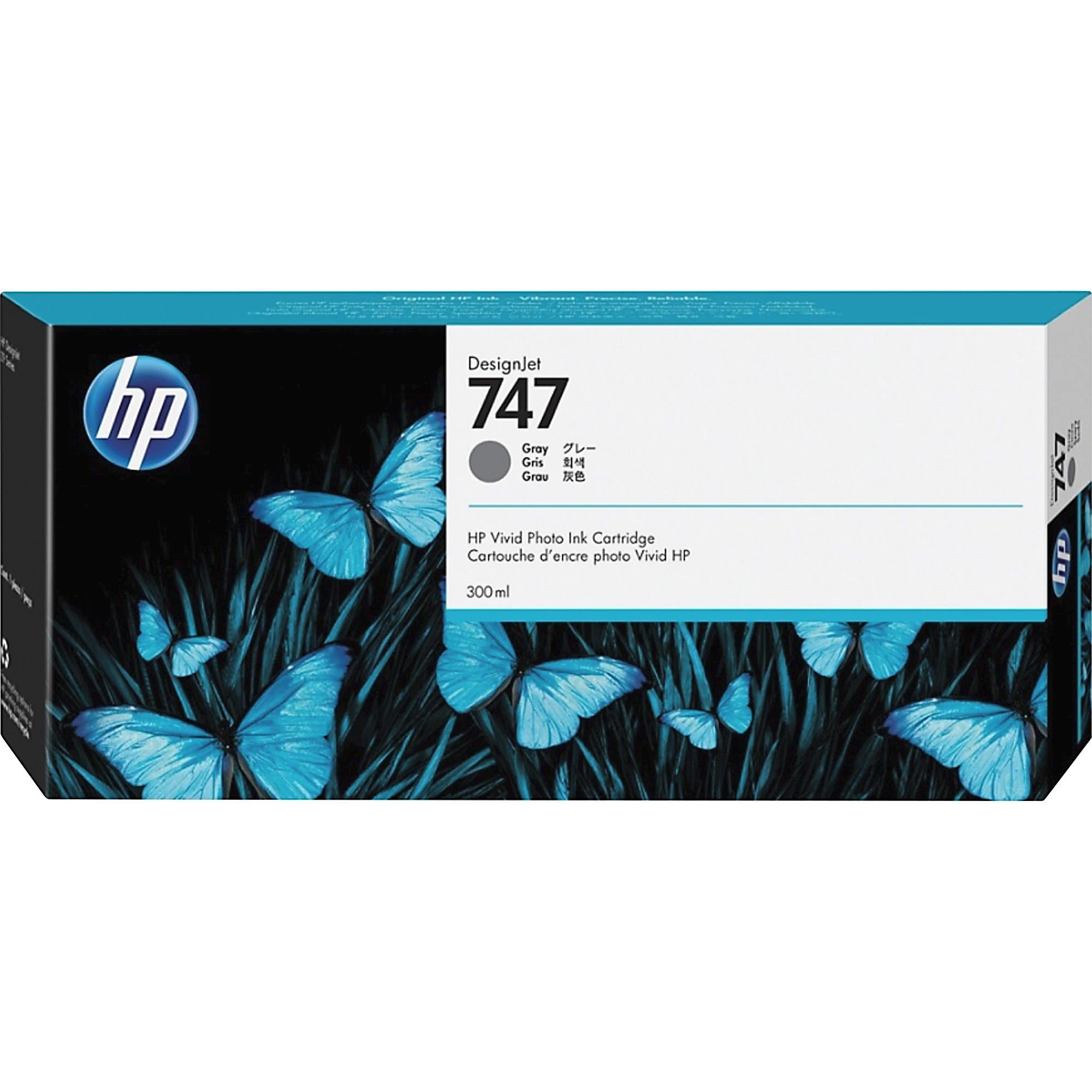 HP 747 300-ml Gray Ink Cartridge