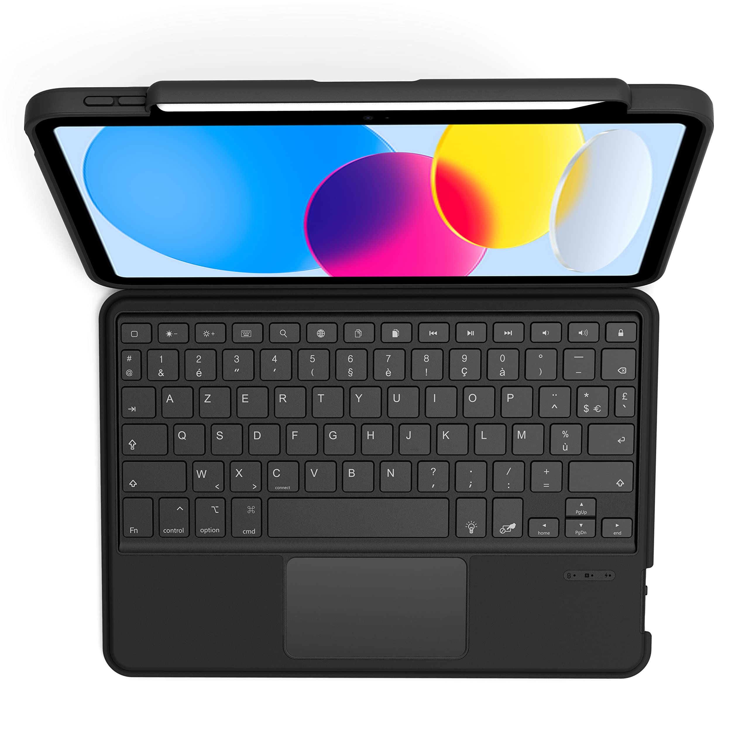 GECKO COVERS Etui clavier AZERTY iPad 10.9" 2022, gris