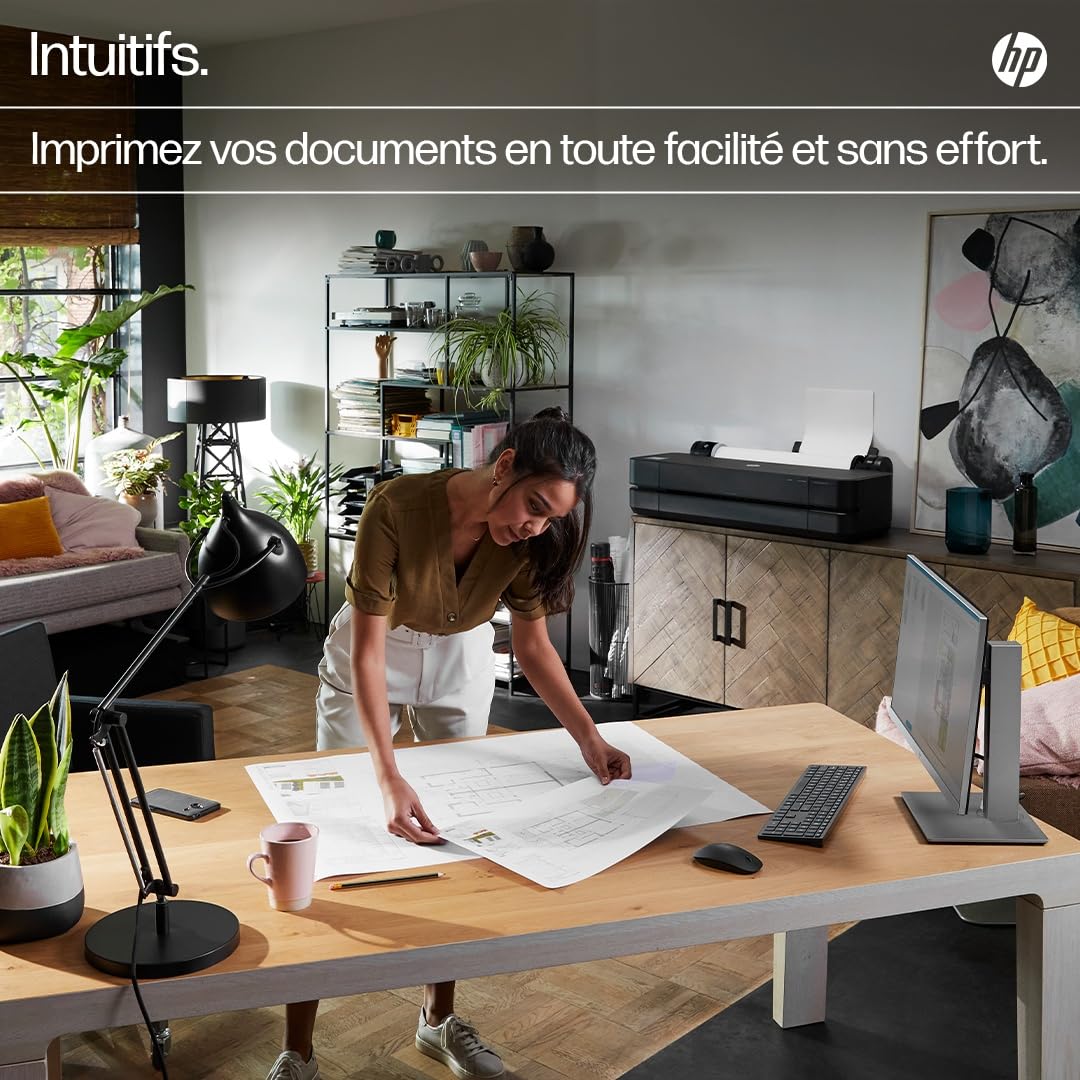 HP DesignJet T650 24p LFP 2025 Colour Ink-Jet Roll A1 61.0cmx91.4 m 2400x1200dpi 0.43 min/page USB LAN Wi-Fi Cutter