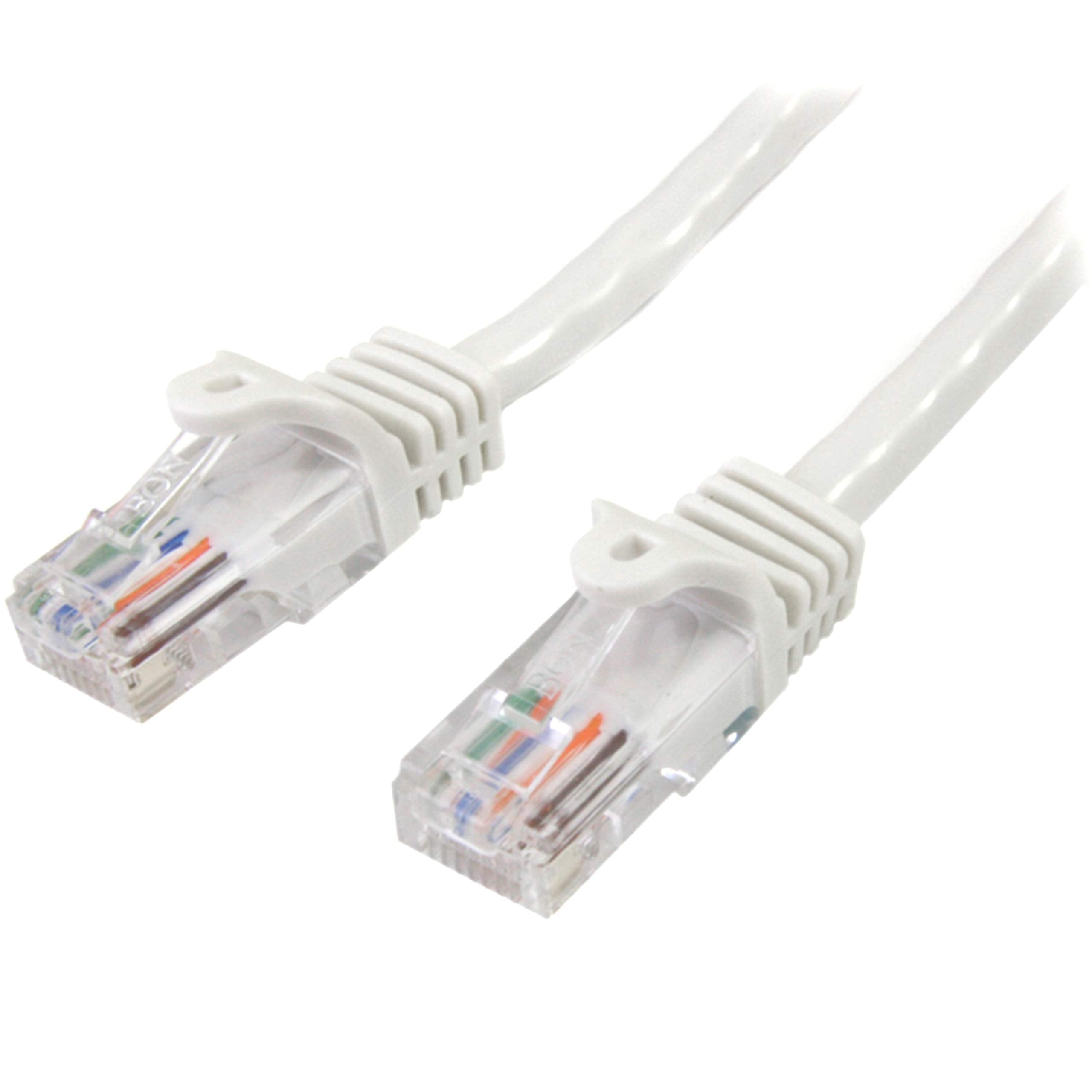 1m White Snagless UTP Cat5e Patch Cable