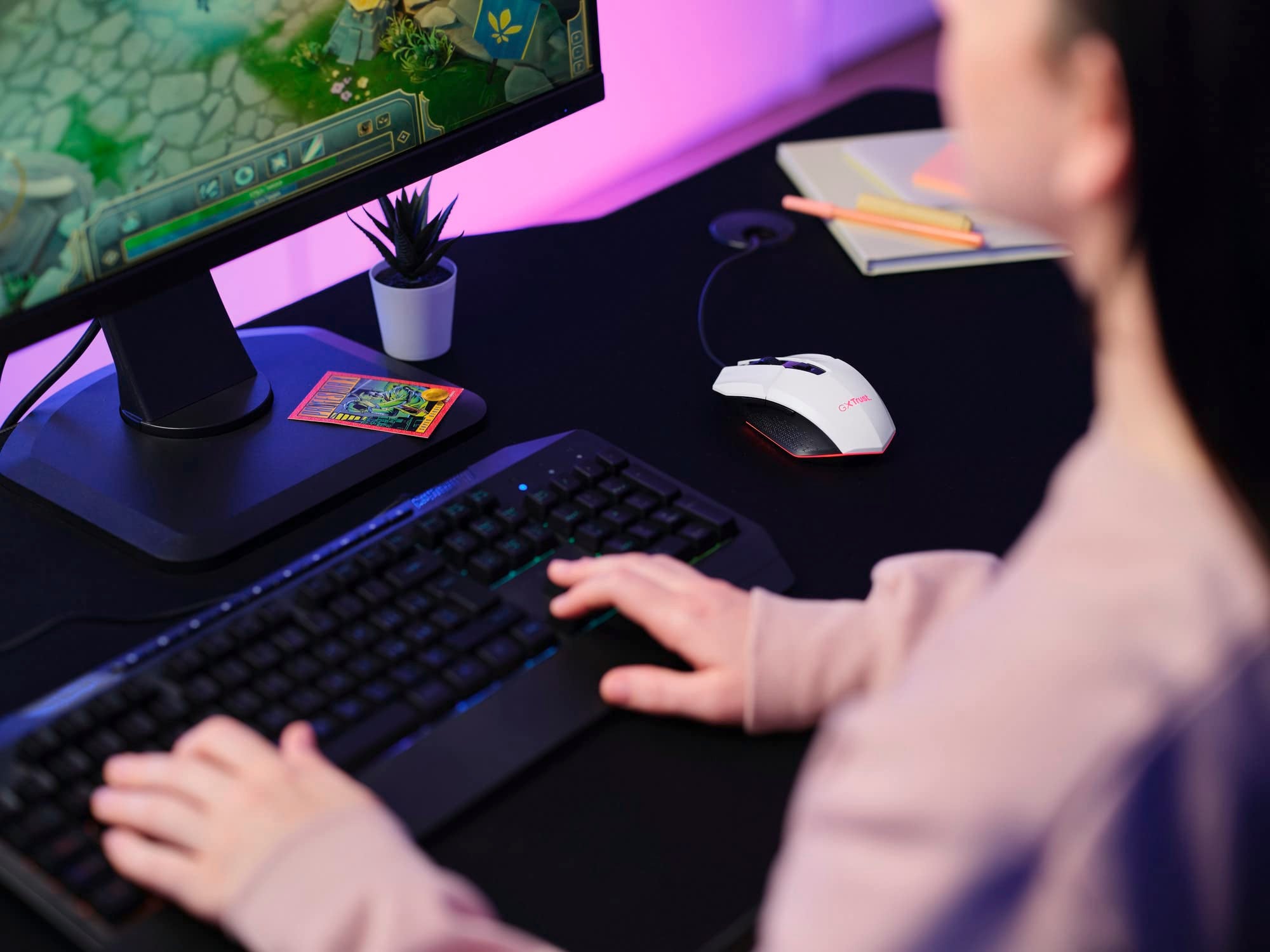 TRUST Souris gaming filaire FELOX rétroéclairée - Blanche