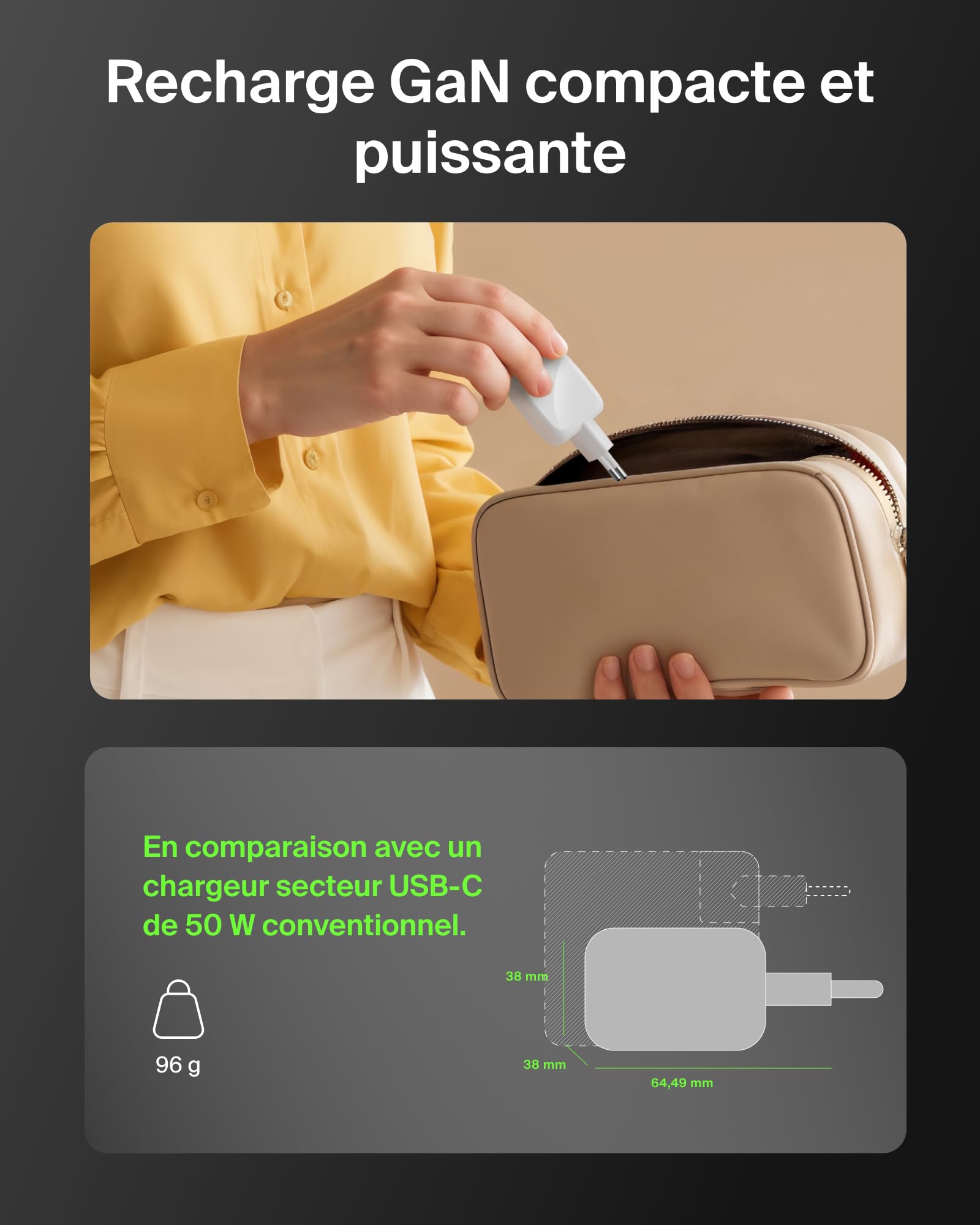 BELKIN BoostCharge 50W Dual USB-C PD Wall Charger with PPS WHT