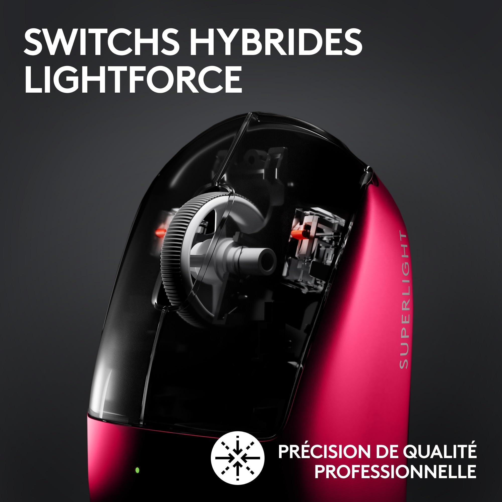 LOGITECH G PRO X SUPERLIGHT 2 LIGHTSPEED Gaming Mouse - MAGENTA - 2.4GHZ - N/A - EER2-933