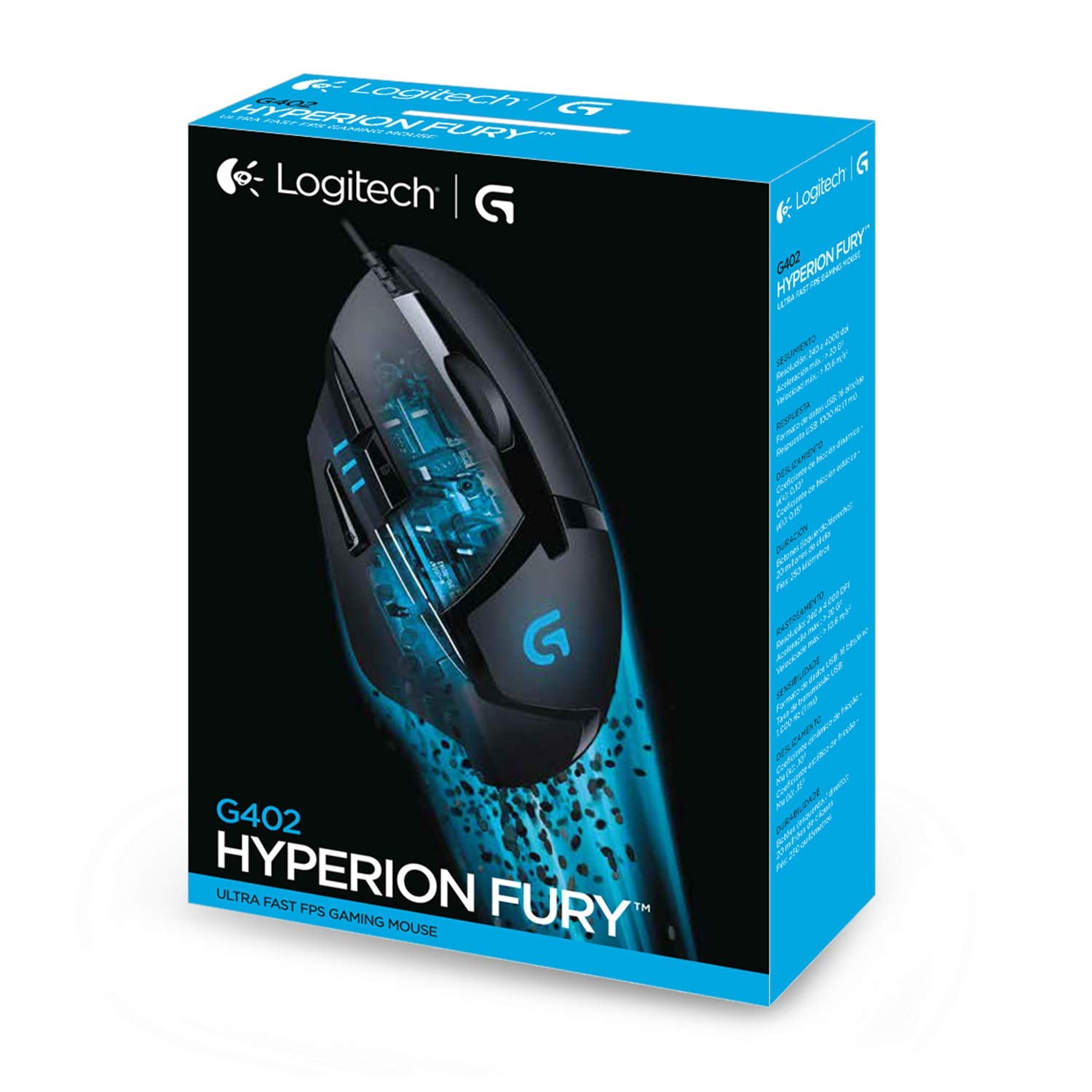 LOGITECH G402 Hyperion Fury FPS Gaming Mouse USB black