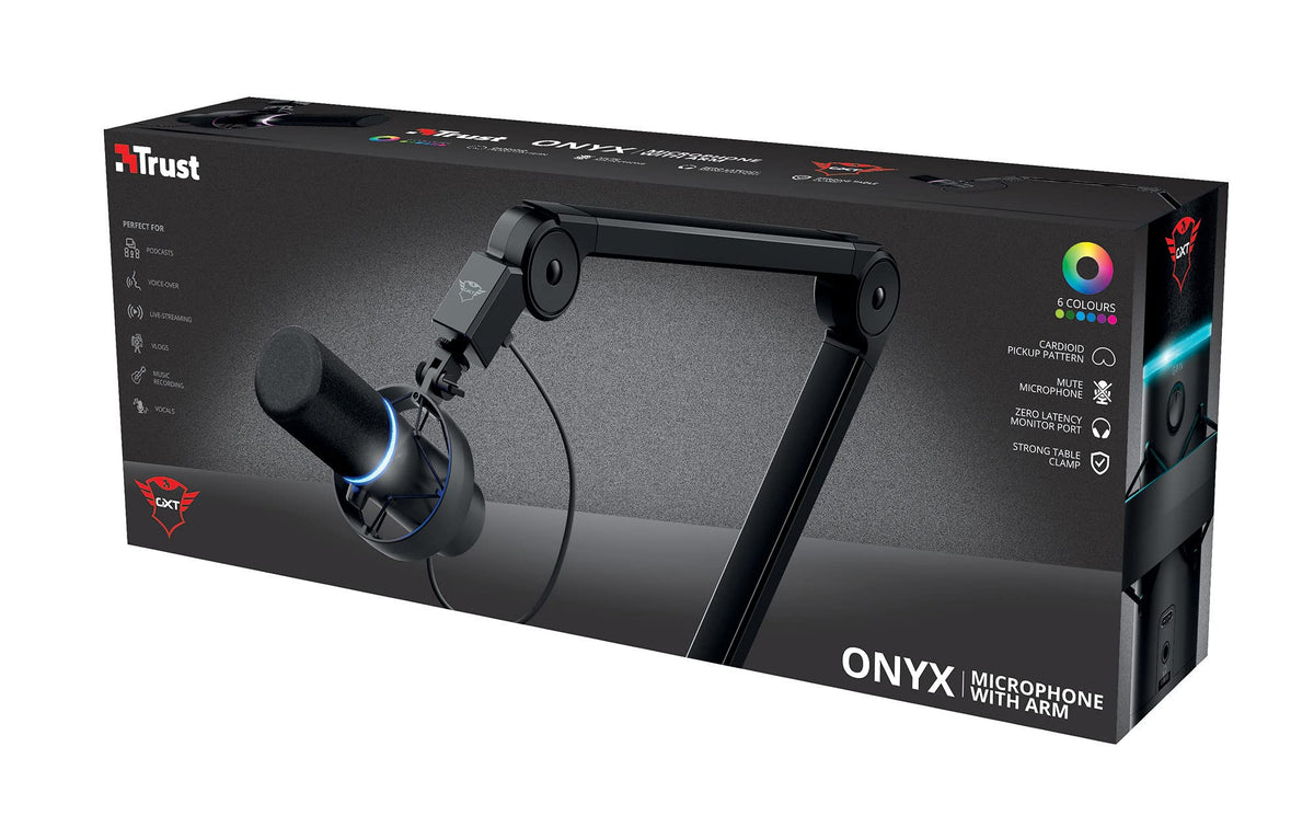 TRUST Microphone Pro ONYX avec bras - GXT255+