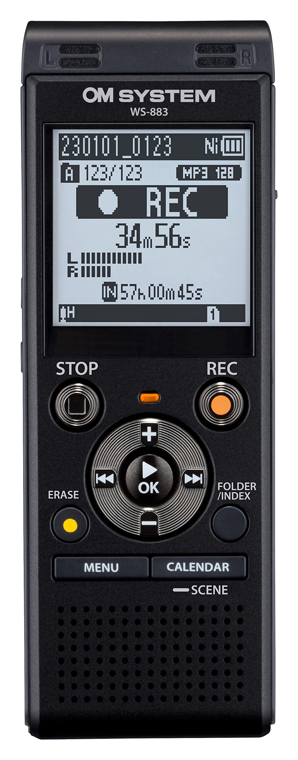 OM SYSTEM Enregistreur numérique WS-883 (8GB) - Noir