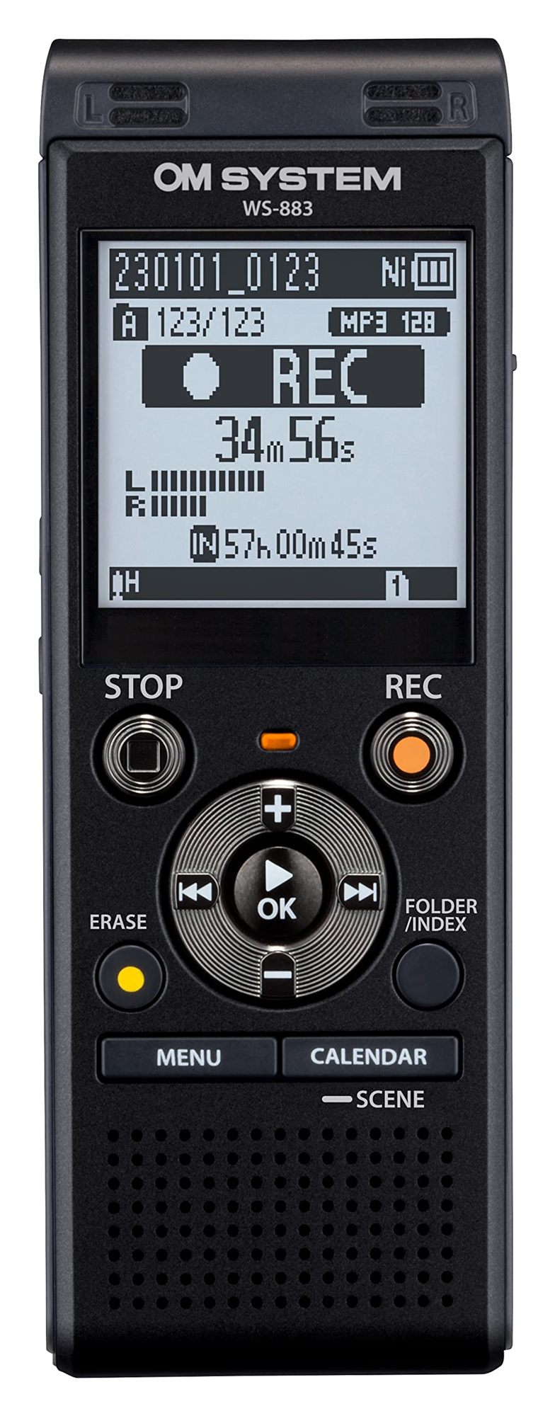 OM SYSTEM Enregistreur numérique WS-883 (8GB) - Noir