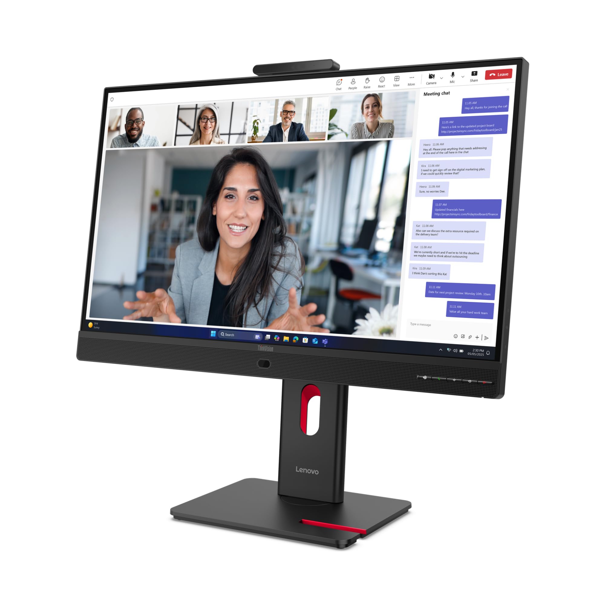 LENOVO ThinkVision T24-4v 23.8p IPS FHD 16:9 120Hz 250 cd/m2 4ms HDMI DP VGA