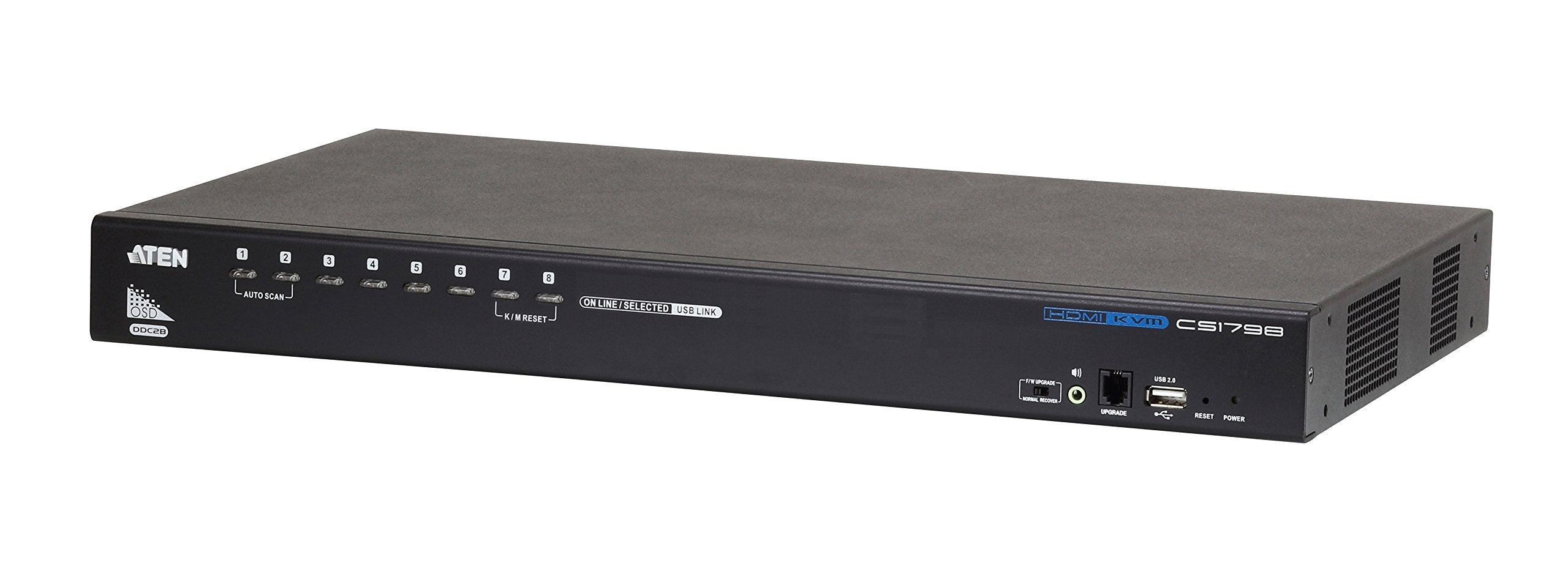 ATEN CS1798-AT-G commutateur écran, clavier et souris Noir