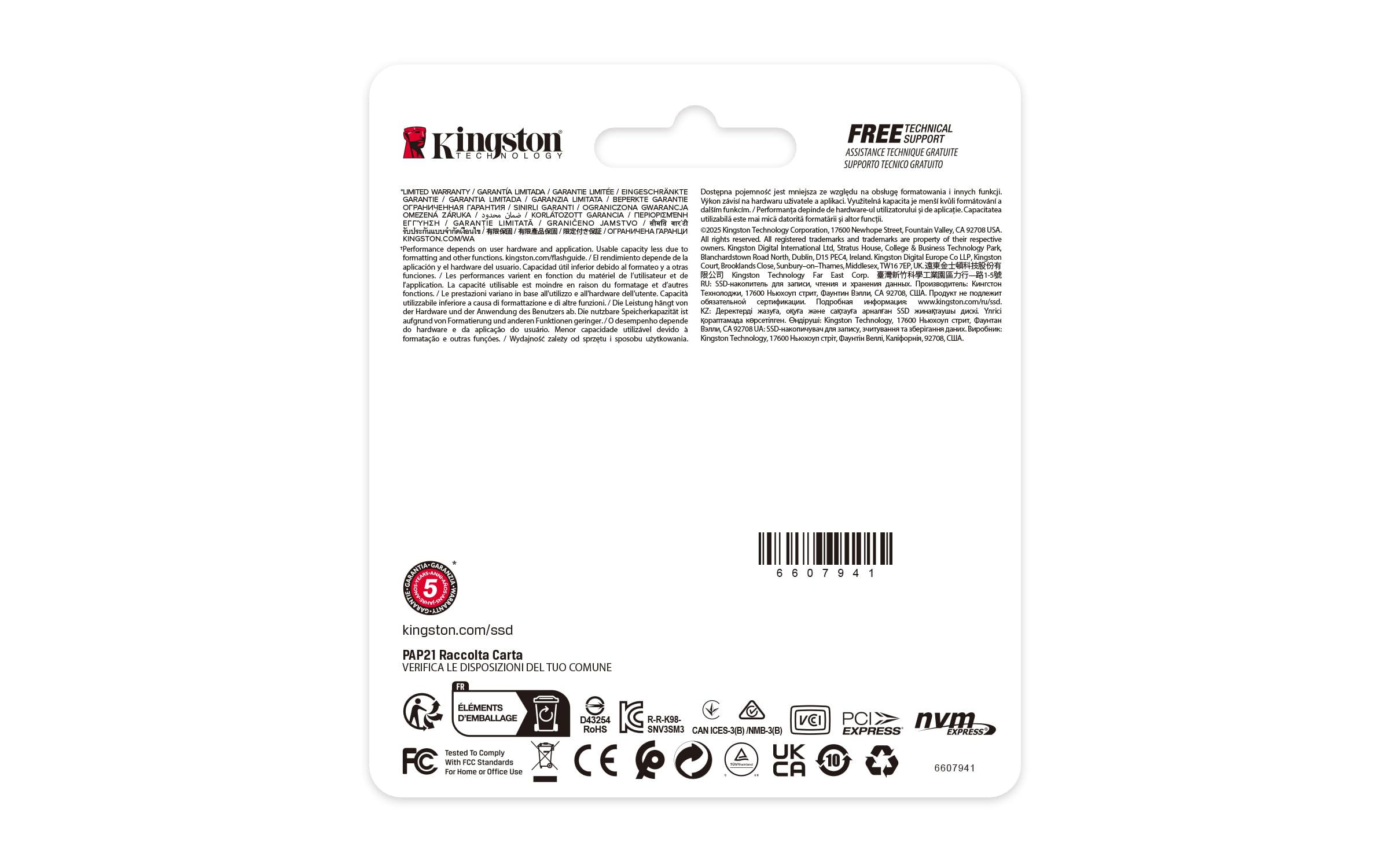 KINGSTON 2000Go NV3 M.2 2230 PCIe 4.0 NVMe SSD