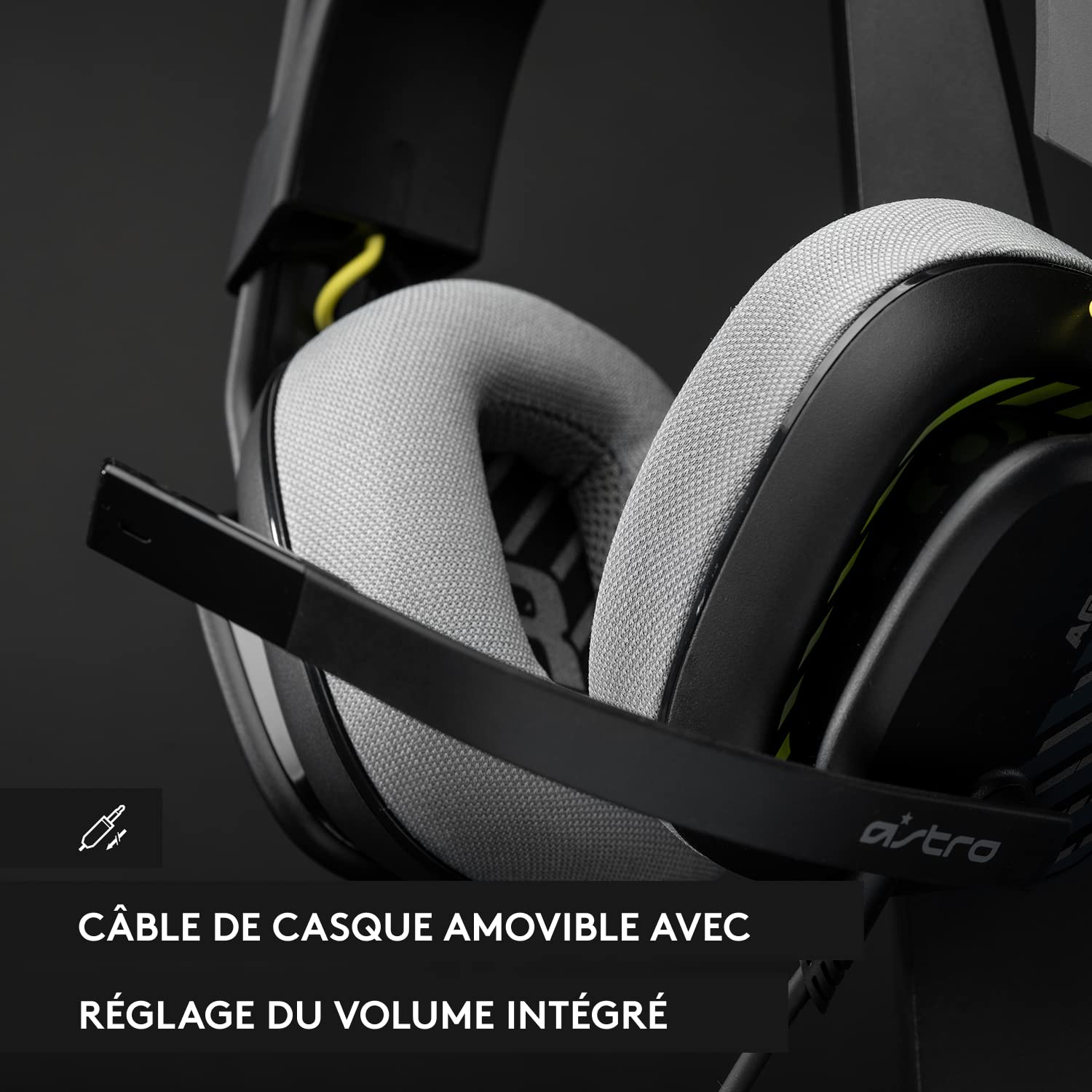 LOGITECH Astro Gaming A10 Gen 2 Headset full size wired 3.5 mm jack black