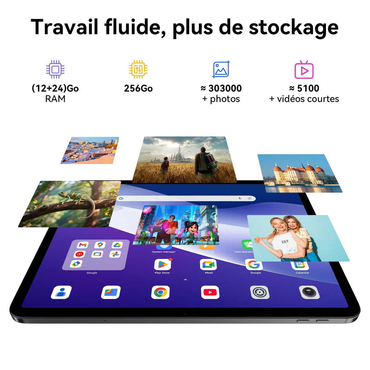 Blackview Link 8 (Tablette Wifi - 12.7'' - 256 Go, 6 Go RAM) Gris