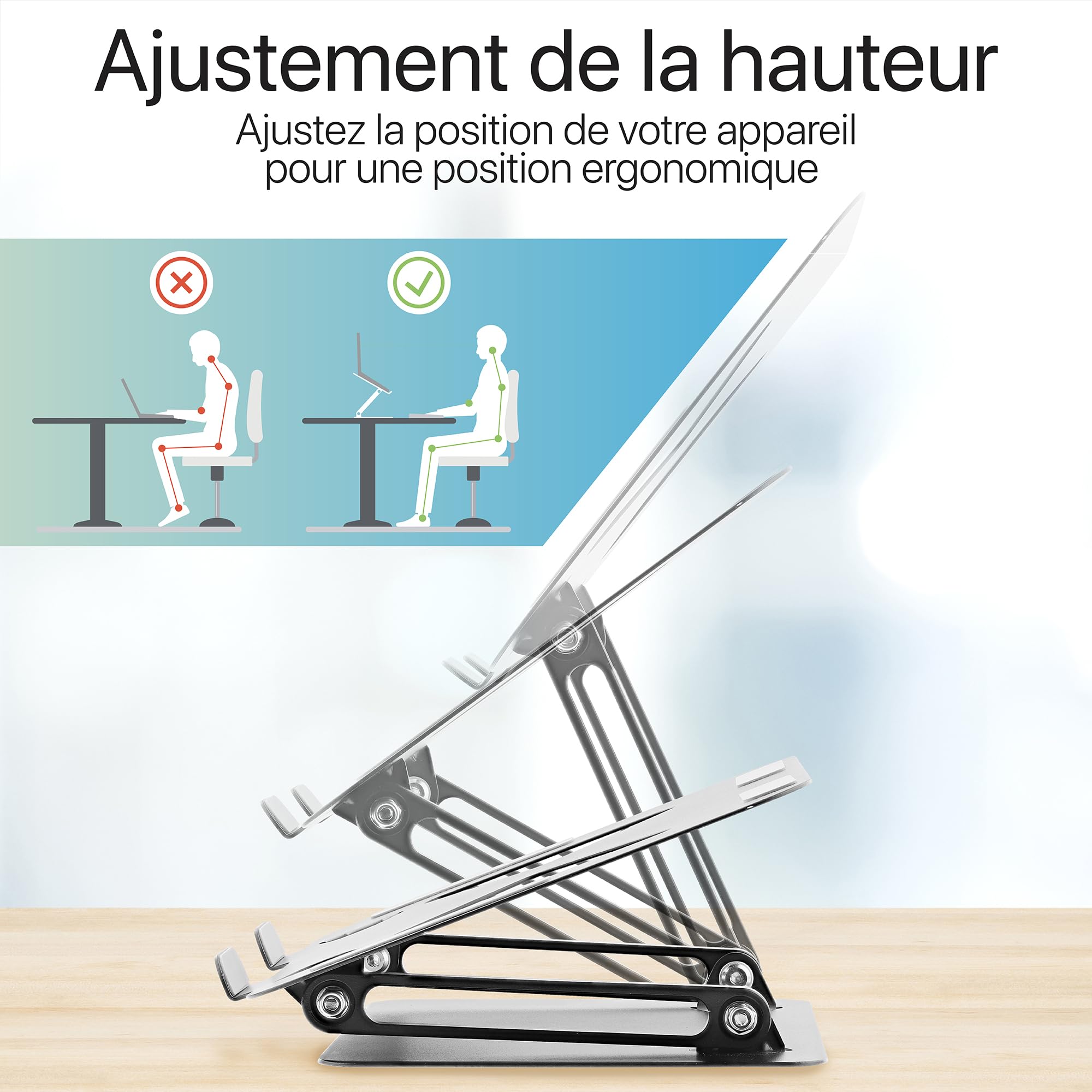 TNB iClick - Adjustable Metal Stand for Notebooks up to 17p