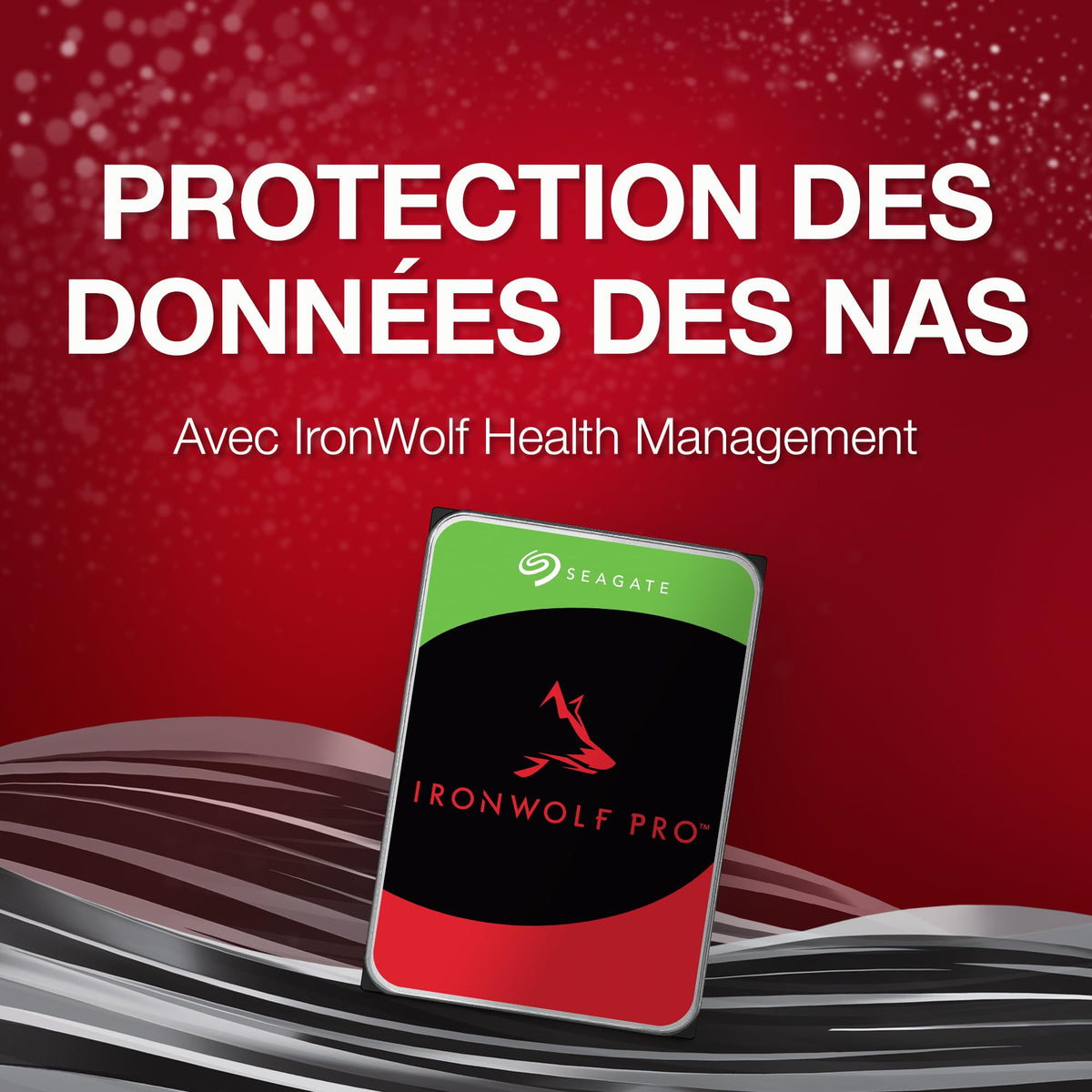 SEAGATE Ironwolf PRO Enterprise 30To 7200 tr/min 6 Gbit/s SATA 256 Mo de cache 8.9 cm 3.5 pouces 24h/24 et 7j/7 pour systèmes NAS