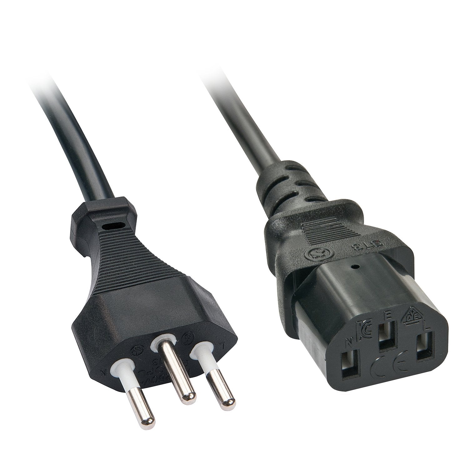 LINDY IEC-Mains lead 5m Swiss Plug to IEC C13