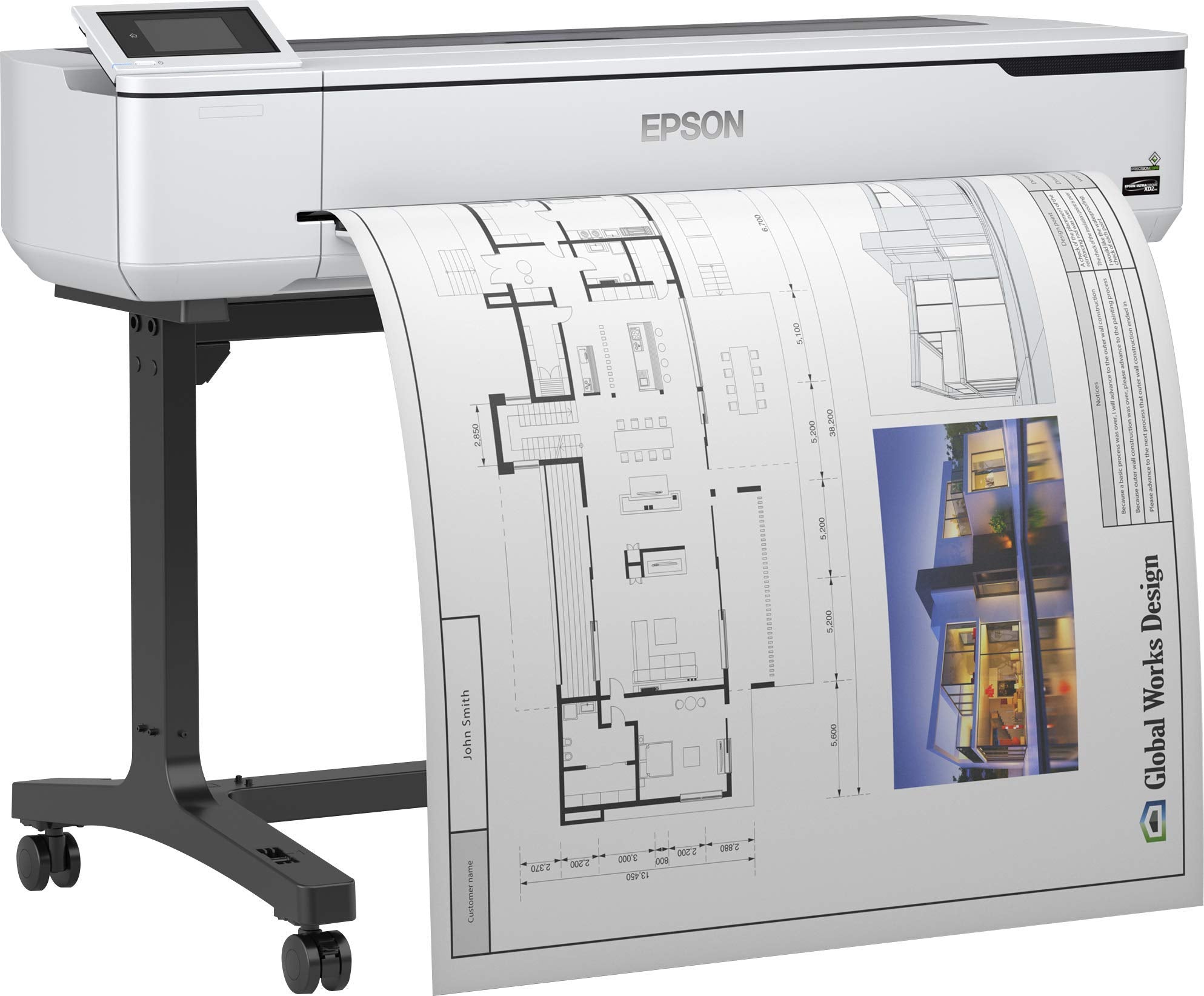 EPSON SureColor SC-T5100 36inch large-format printer colour ink-jet Roll 91.4cm 2400x1200dpi Gigabit LAN Wi-Fi USB 3.0 Cutter