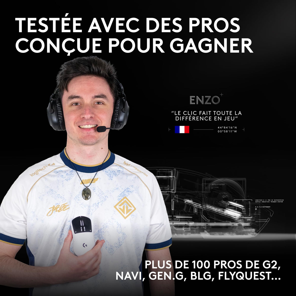 LOGITECH PRO X2 SUPERSTRIKE - LUNAR ECLIPSE