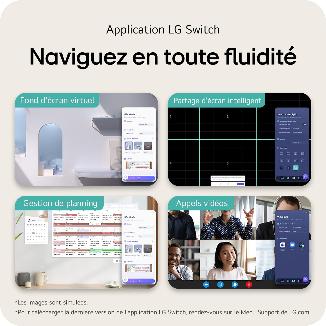 LG - Écran LED - 32p 2560x1440 QHD 100 Hz - IPS - 5 ms - Inclinable -  Garantie 3 ans