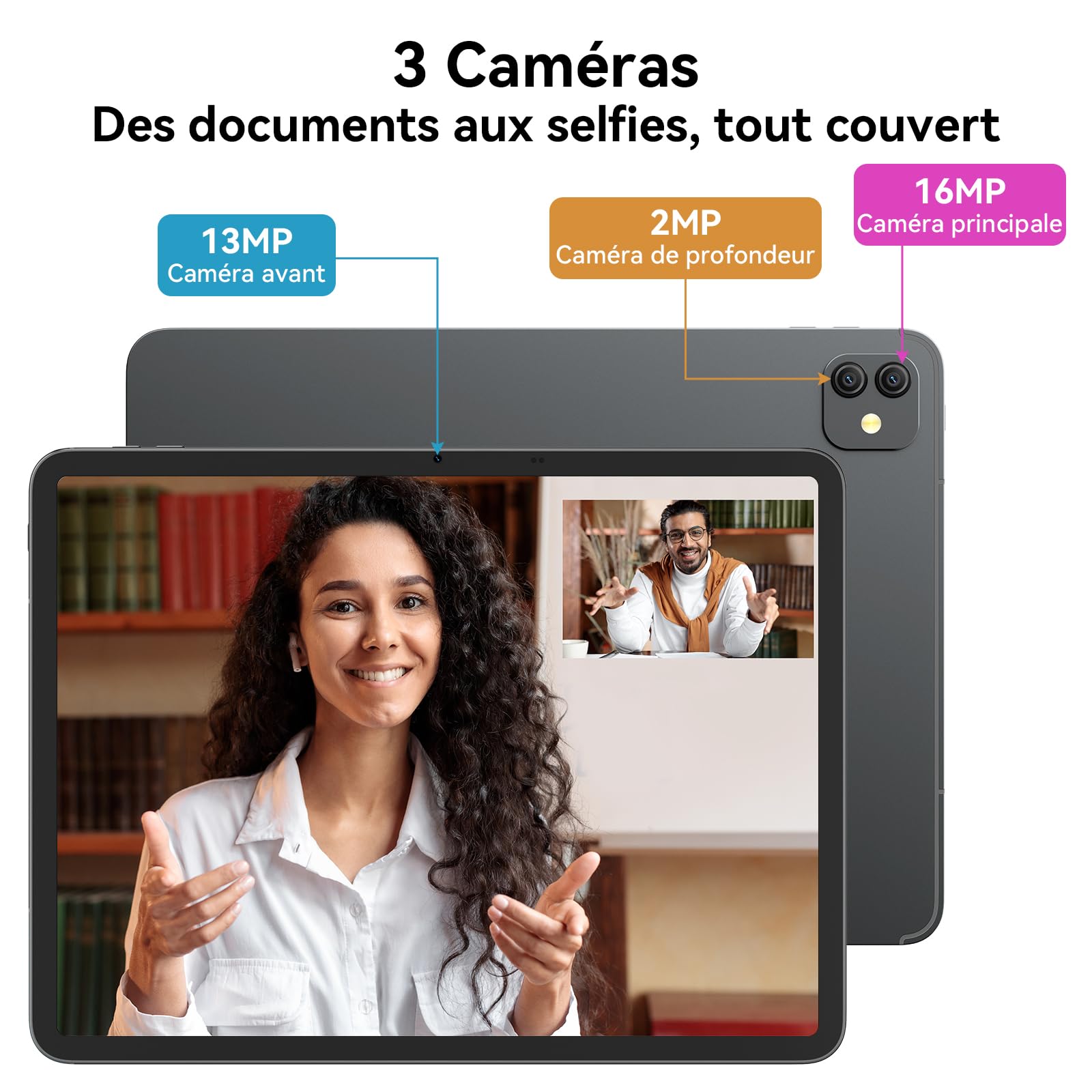 Blackview Link 8 (Tablette Wifi - 12.7'' - 256 Go, 6 Go RAM) Gris