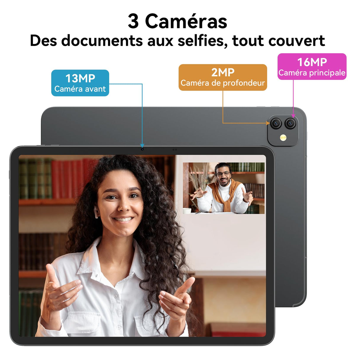 Blackview Link 8 (Tablette Wifi - 12.7'' - 256 Go, 6 Go RAM) Gris