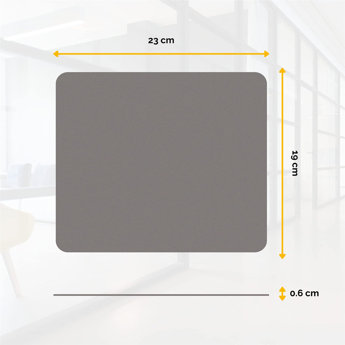 FELLOWES Solid Color Mouse Pad Grey