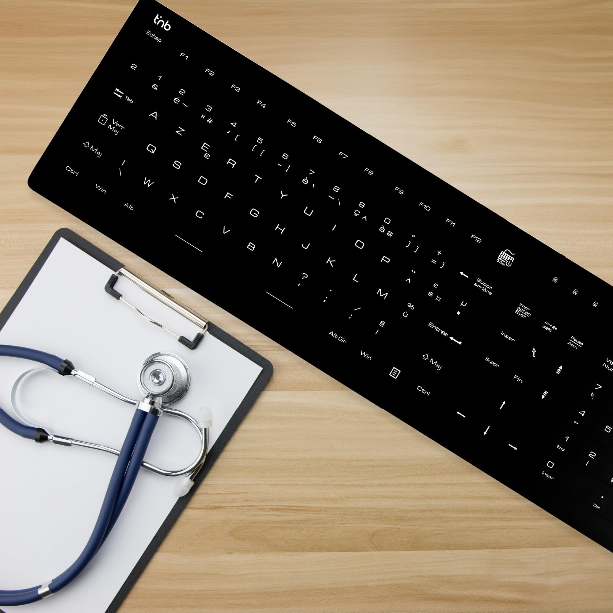 TNB IP68 medical wired keyboard (FR)