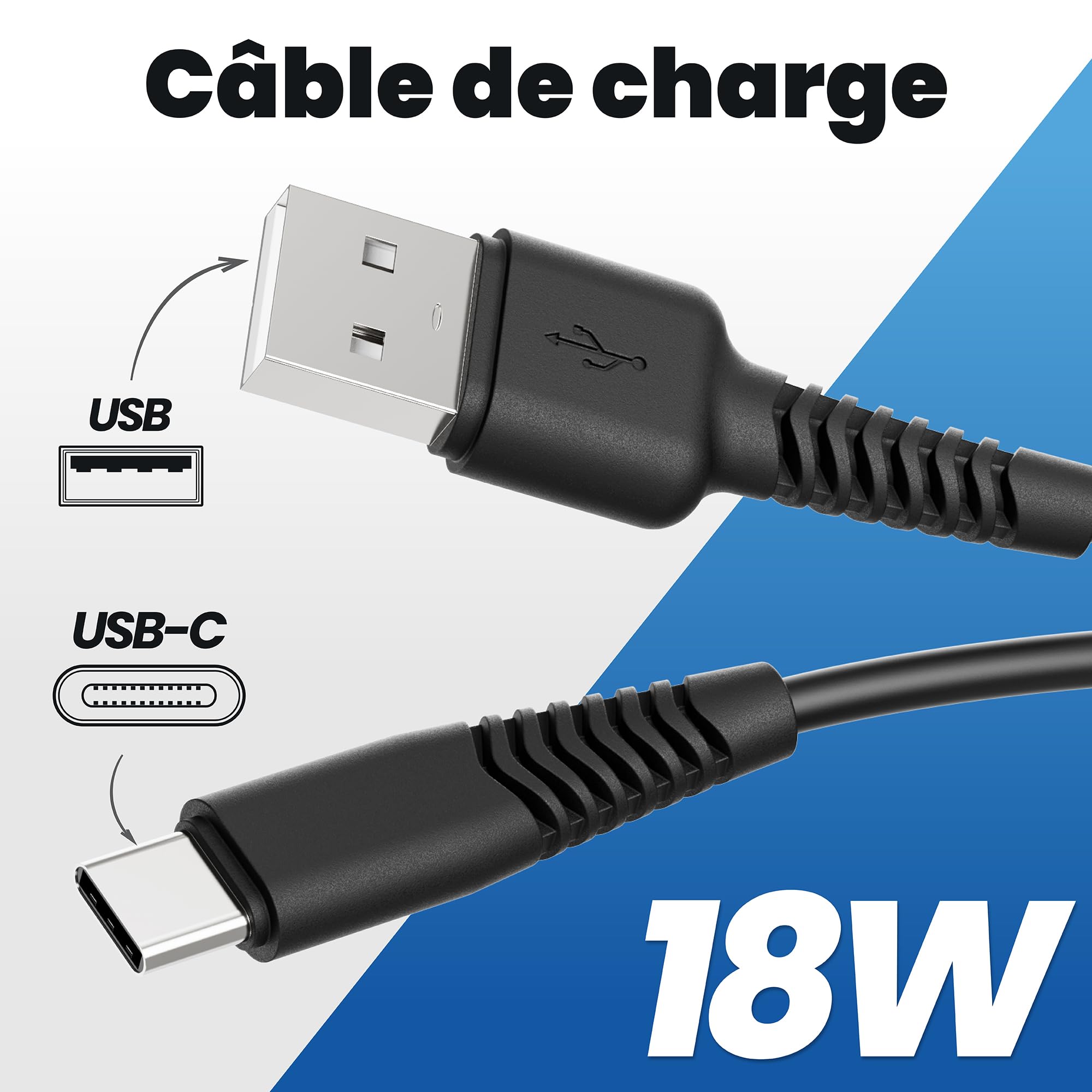 TNB 1m USB-C to USB Cable Black