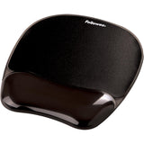 FELLOWES - Tapis de souris - Repose-poignets Gel Crystal™ Noir