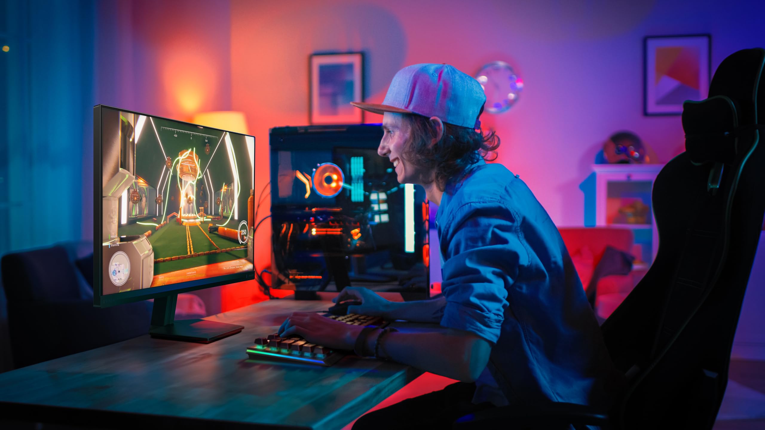 PHILIPS Evnia 3000 27M2N3200NF Ecran Gaming - 27p - 1920 x 1080 FHD- 144 Hz - IPS - 300cd/m² - 1500:1 - HDR10 - 0.5 ms - HDMI- DP