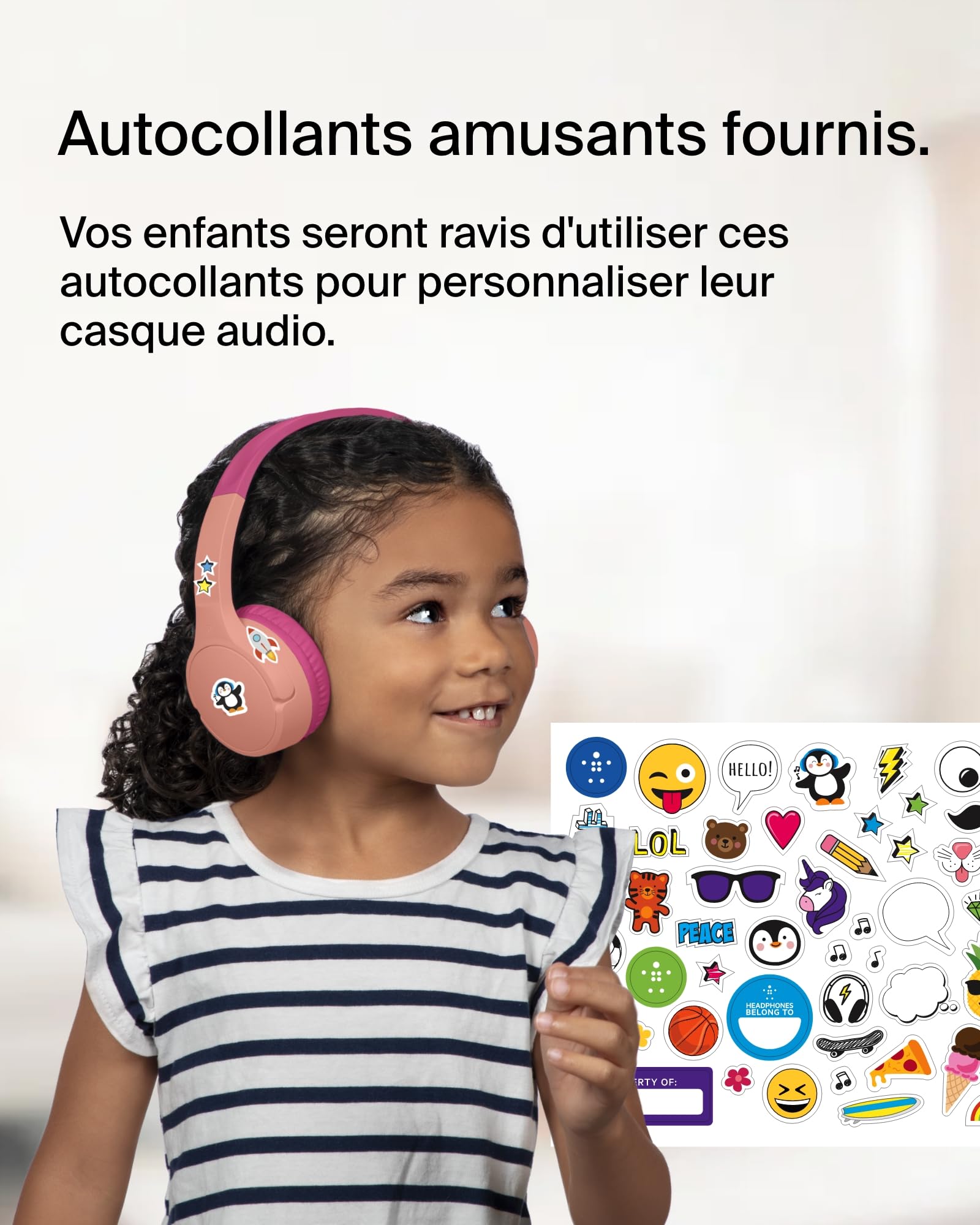 BELKIN Soundform Mini Kids Headphones Pink
