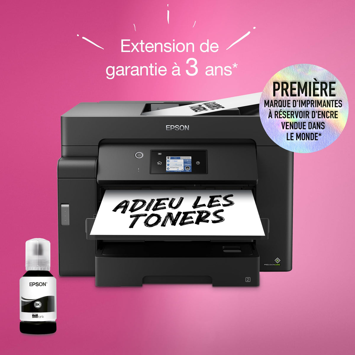 EPSON EcoTank ET-M16600 MFP Mono B/W ink-jet A3 plus 329x483mm A3 25ppm print 550 sheets USB LAN USB host Wi-Fi