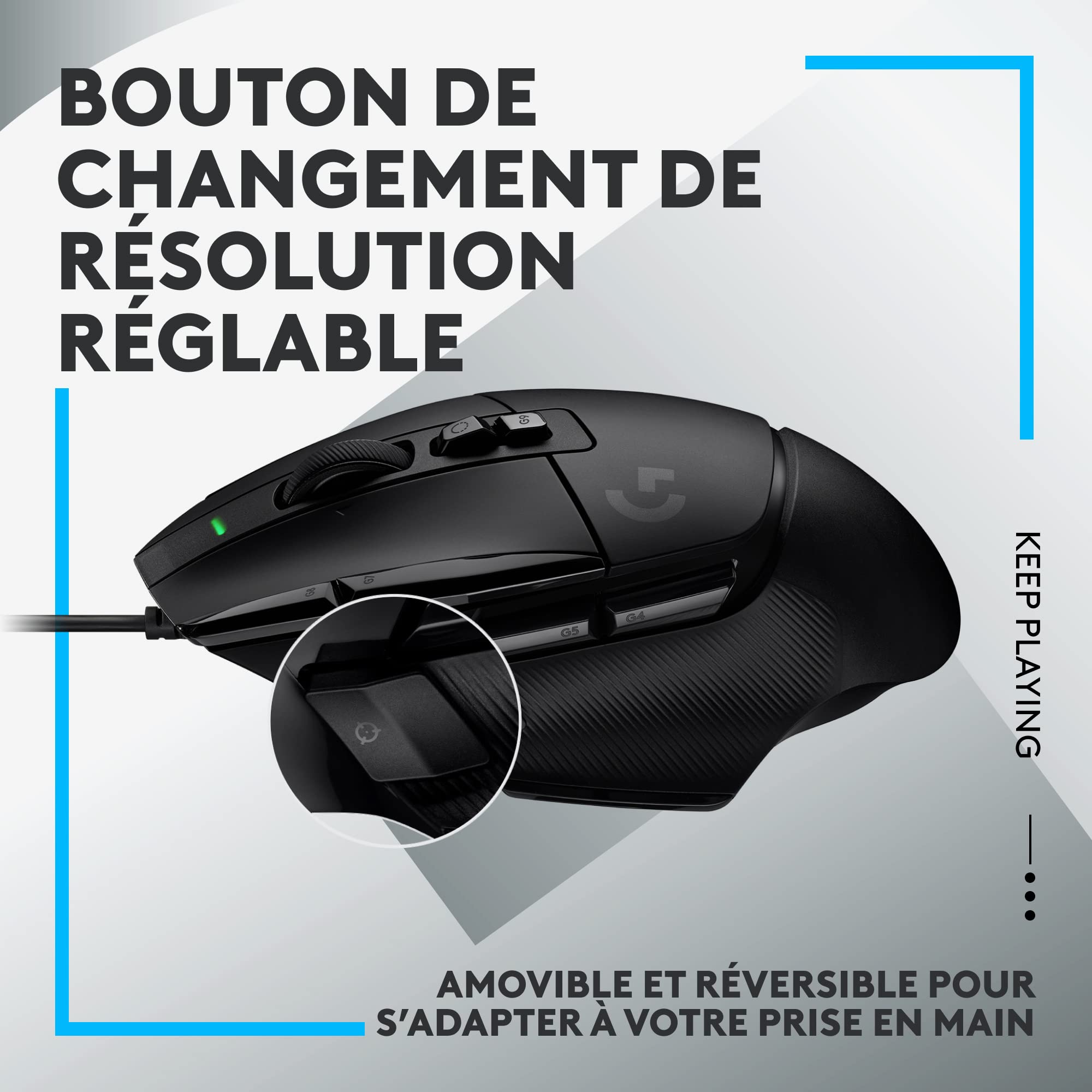 LOGITECH G G502 X Mouse optical wired USB black