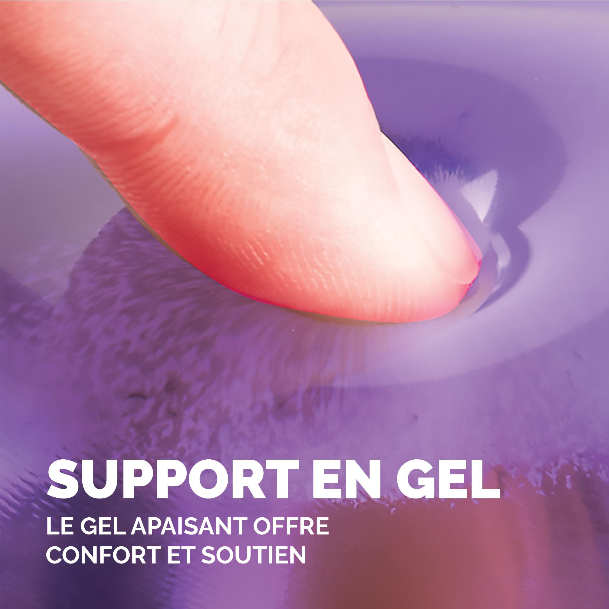 FELLOWES repose-poignets gel crystal - lilas