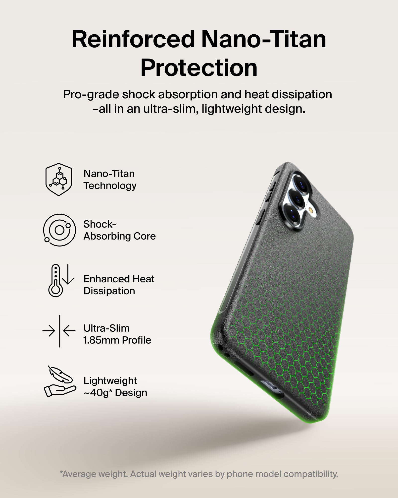 COVER/GRIP TPU D1 TINT BLACK