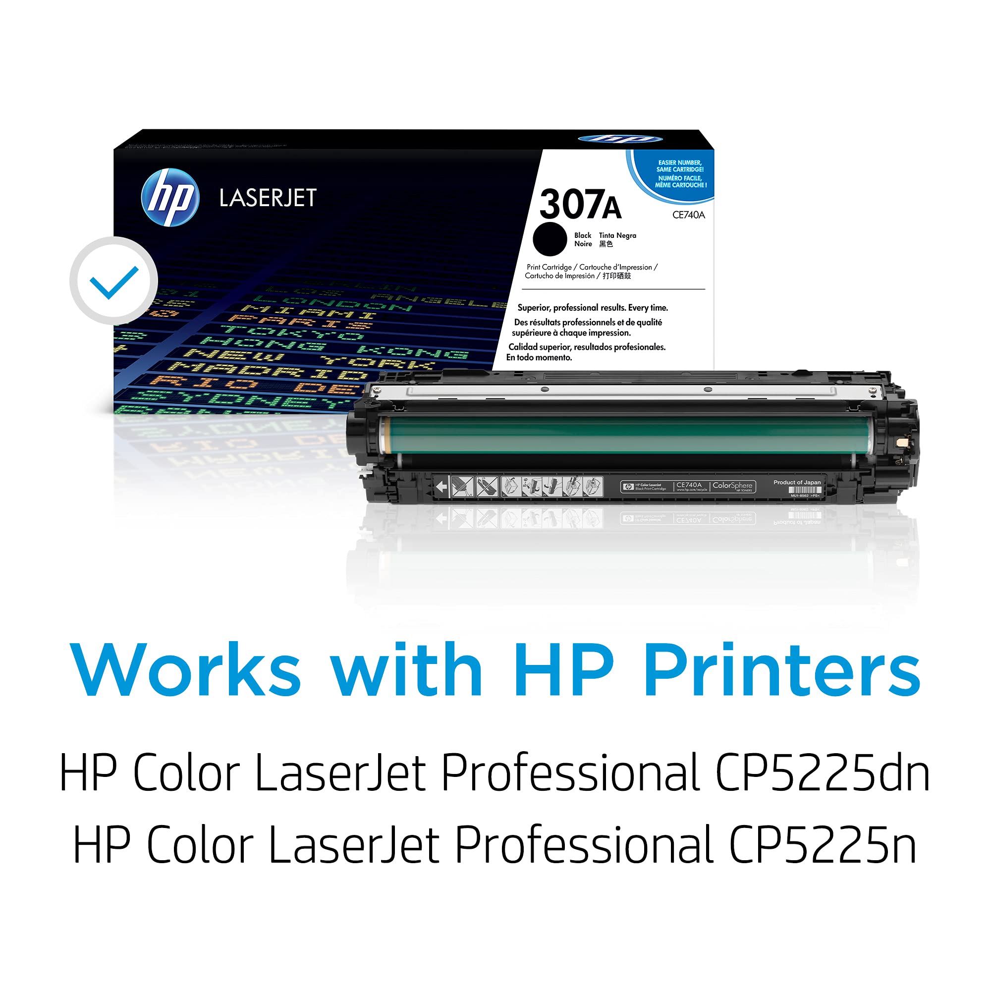 HP original Colour Laserjet CE740A Toner cartridge black standard capacity 7.000 pages 1-pack