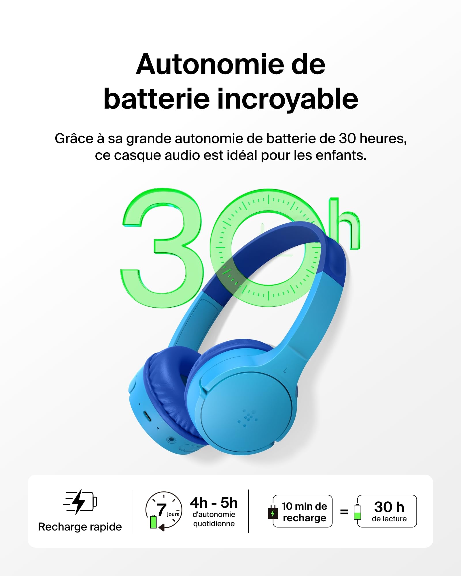 BELKIN Soundform Mini Kids Headphones Blue