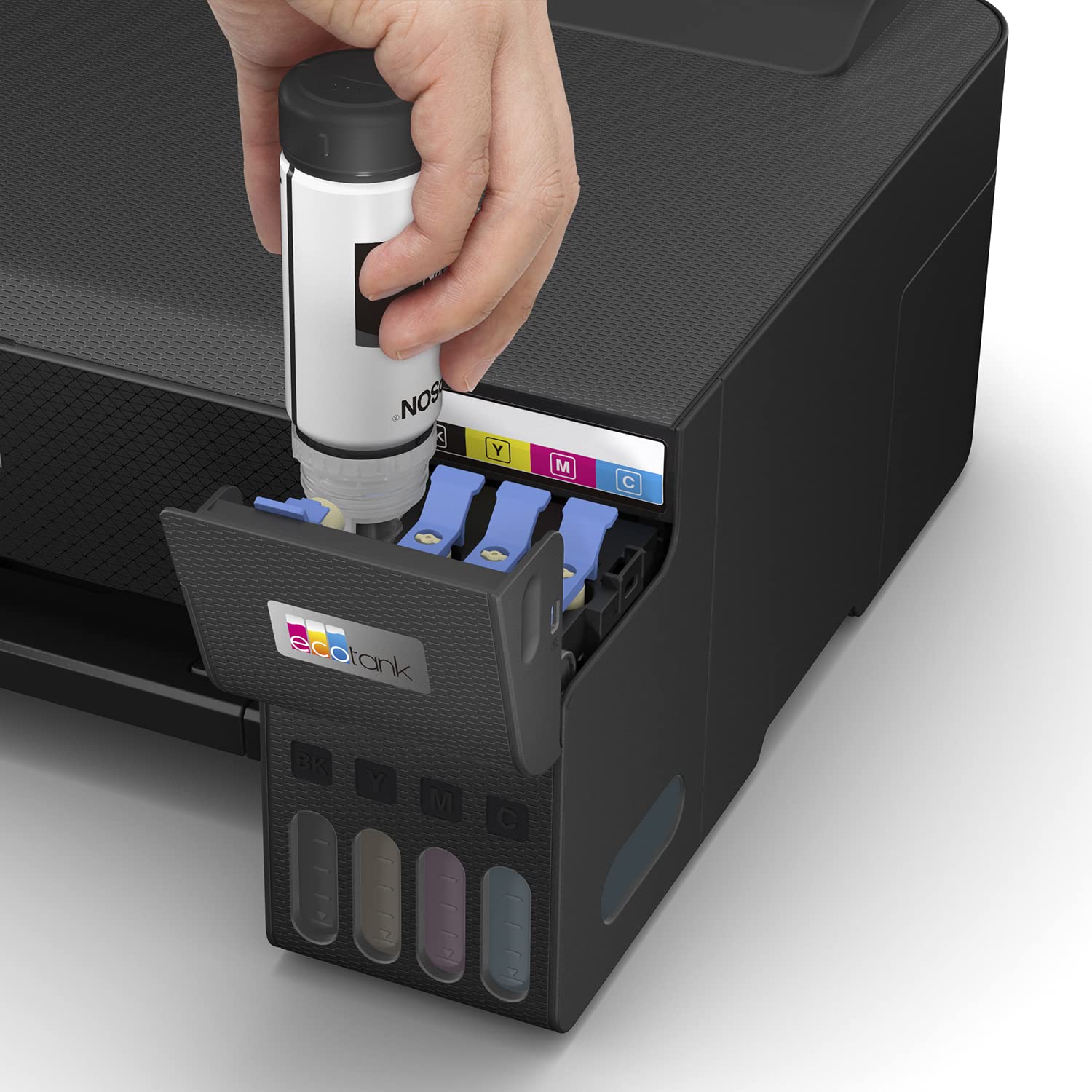 EPSON EcoTank ET-1810 Printer colour ink-jet refillable A4 5760x1440dpi 10ppm mono/5ppm colour 100 sheets USB Wi-Fi black