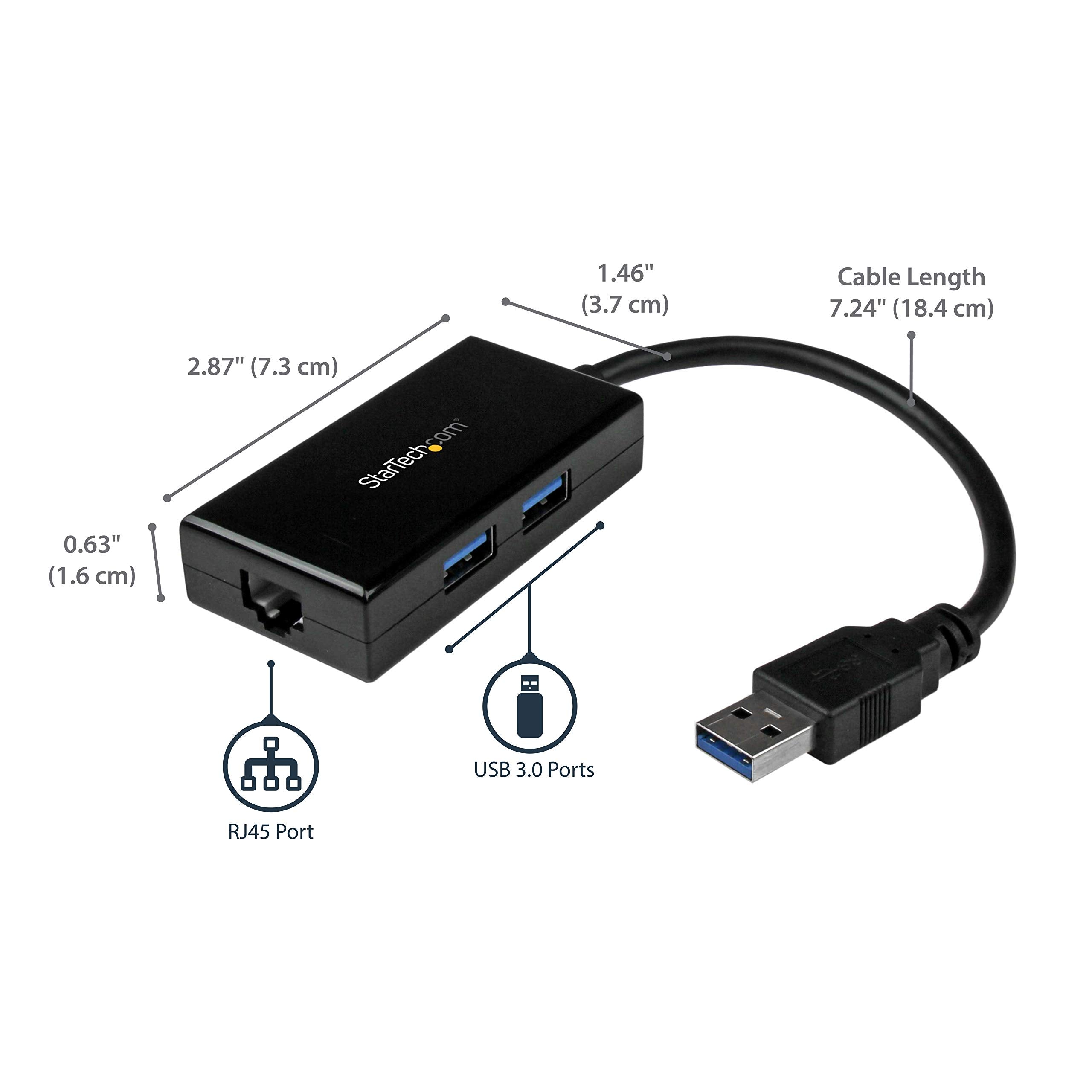 USB 3 to Gigabit Network Adapter+Hub