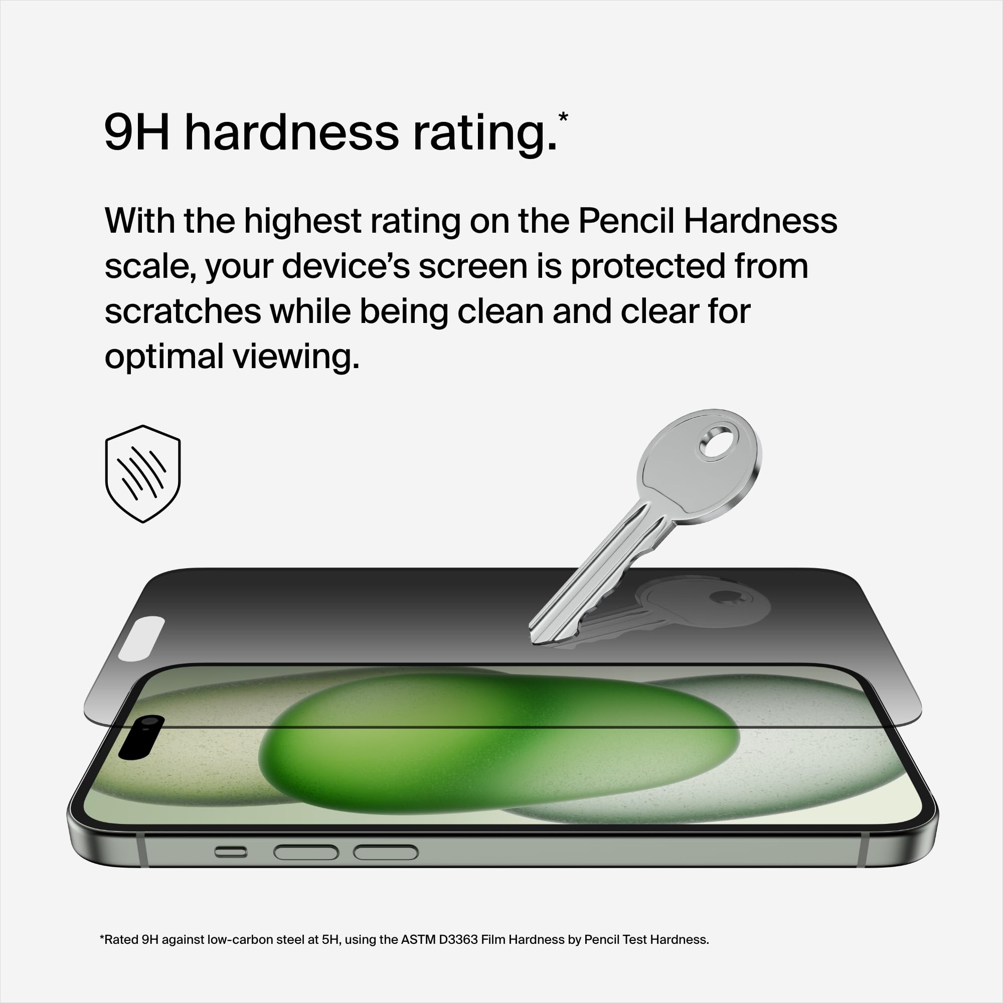 BELKIN ScreenForce Pro TemperedGlass Privacy AM Screen Protection for iPhone 15 Plus/14 Pro Max