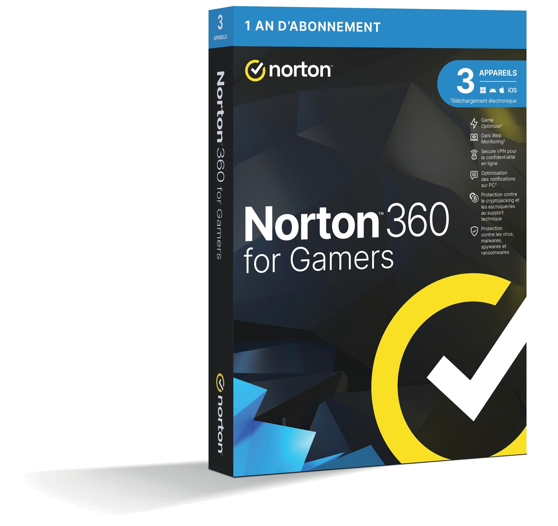 NORTON 360 FOR GAMERS 50GB FR 1 USER 3 D