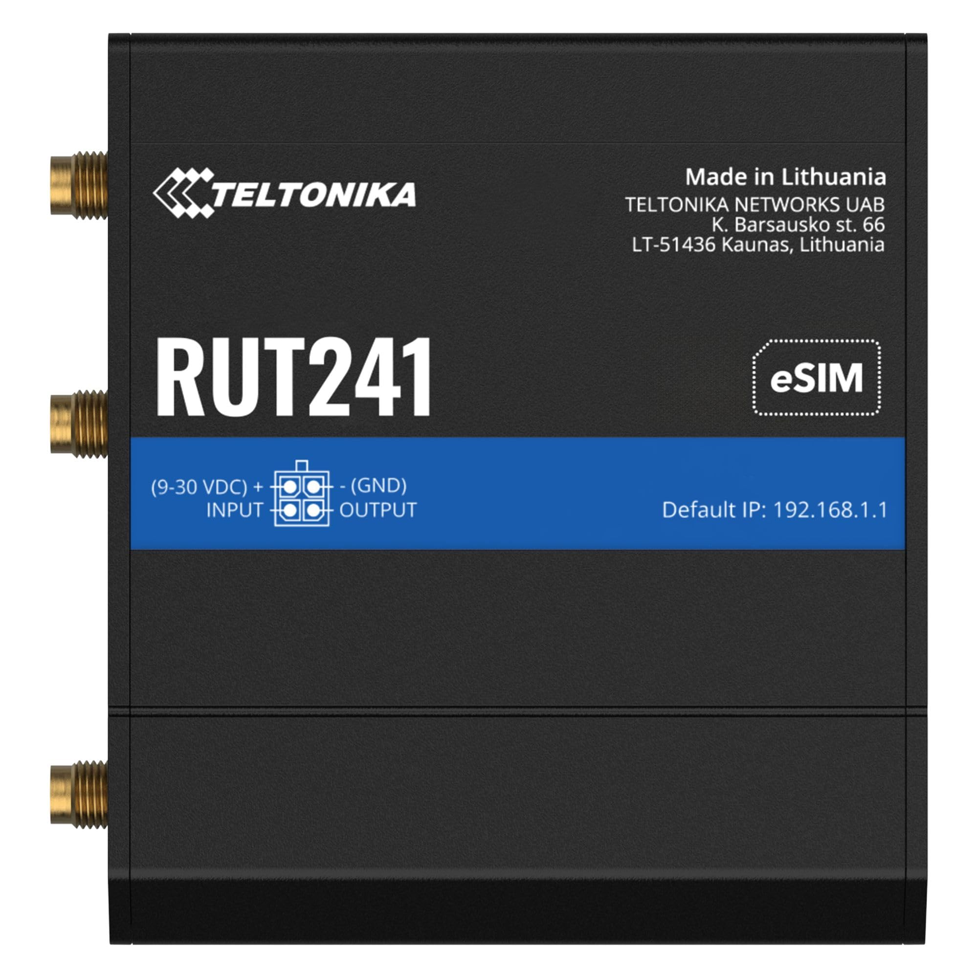TELTONIKA NETWORKS RUT241 eSIM 4G/LTE/3G/2G EMEA router
