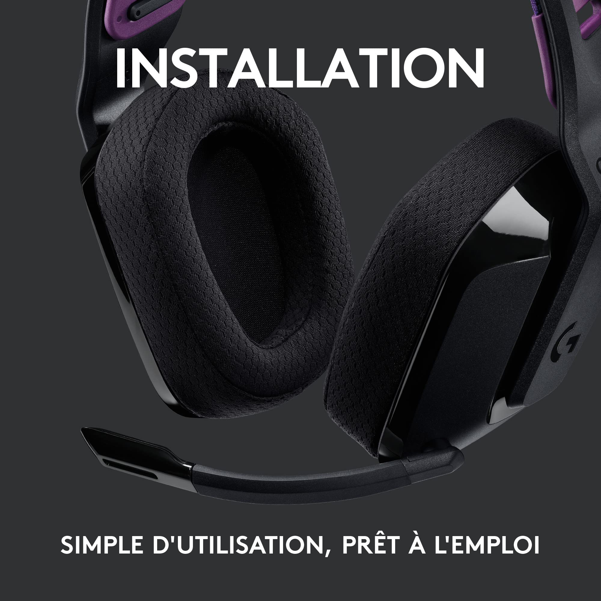 LOGITECH G G535 LIGHTSPEED Wireless Gaming Headset Headset full size LIGHTSPEED wireless black Discord Certified