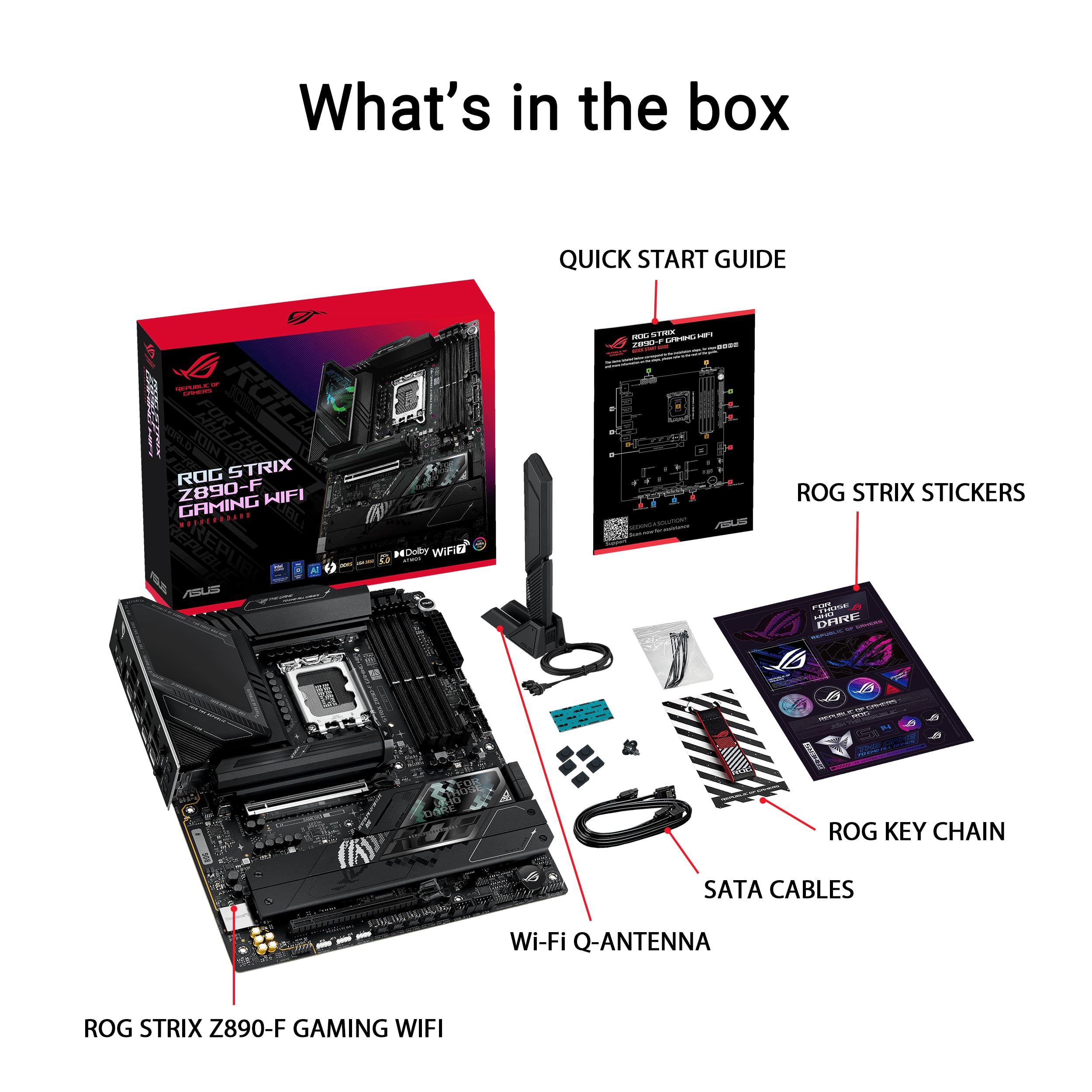 ASUS ROG STRIX Z890-F GAMING WIFI LGA1851 DDR5 ATX MB