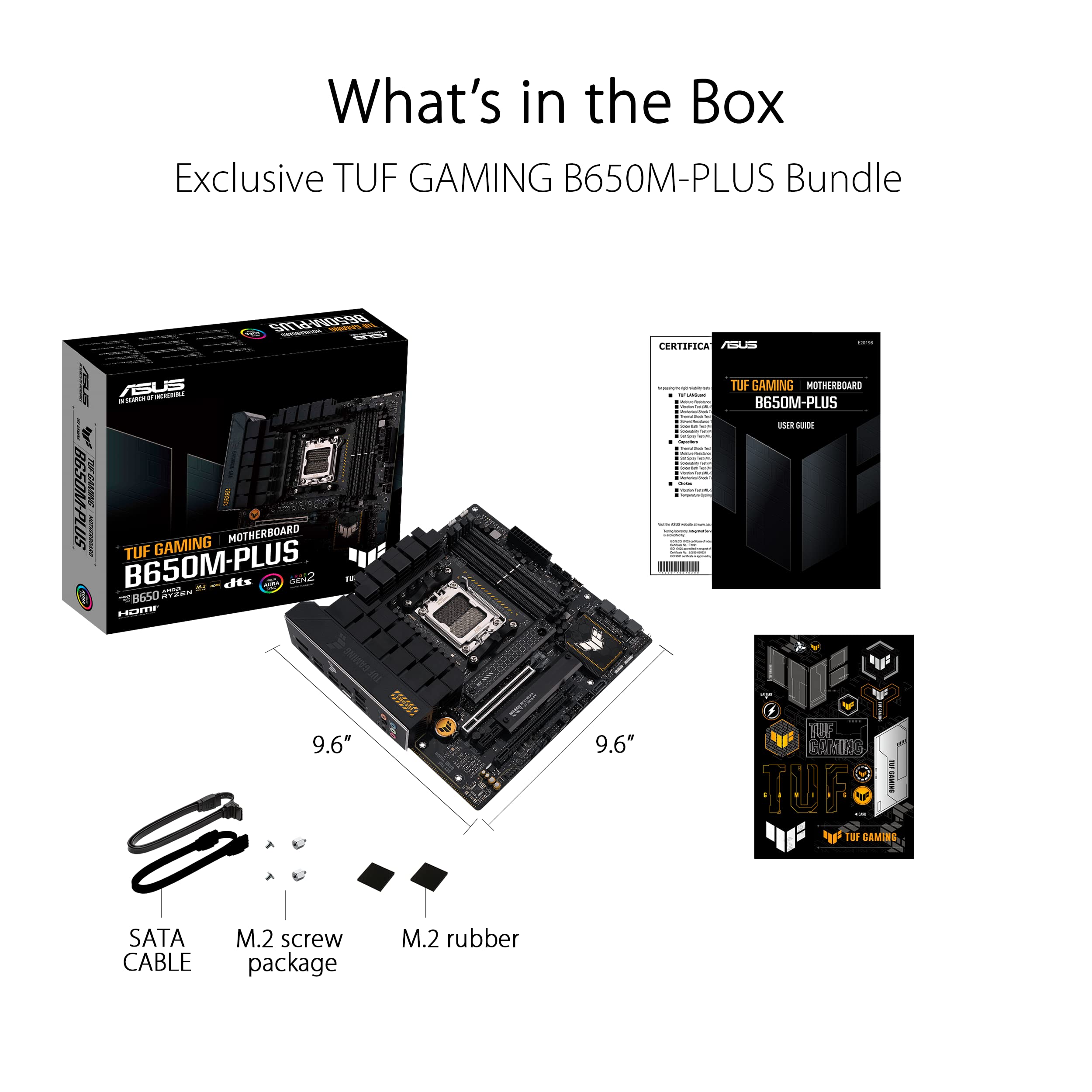 ASUS TUF GAMING B650M-PLUS AM5 DDR5 mATX MB