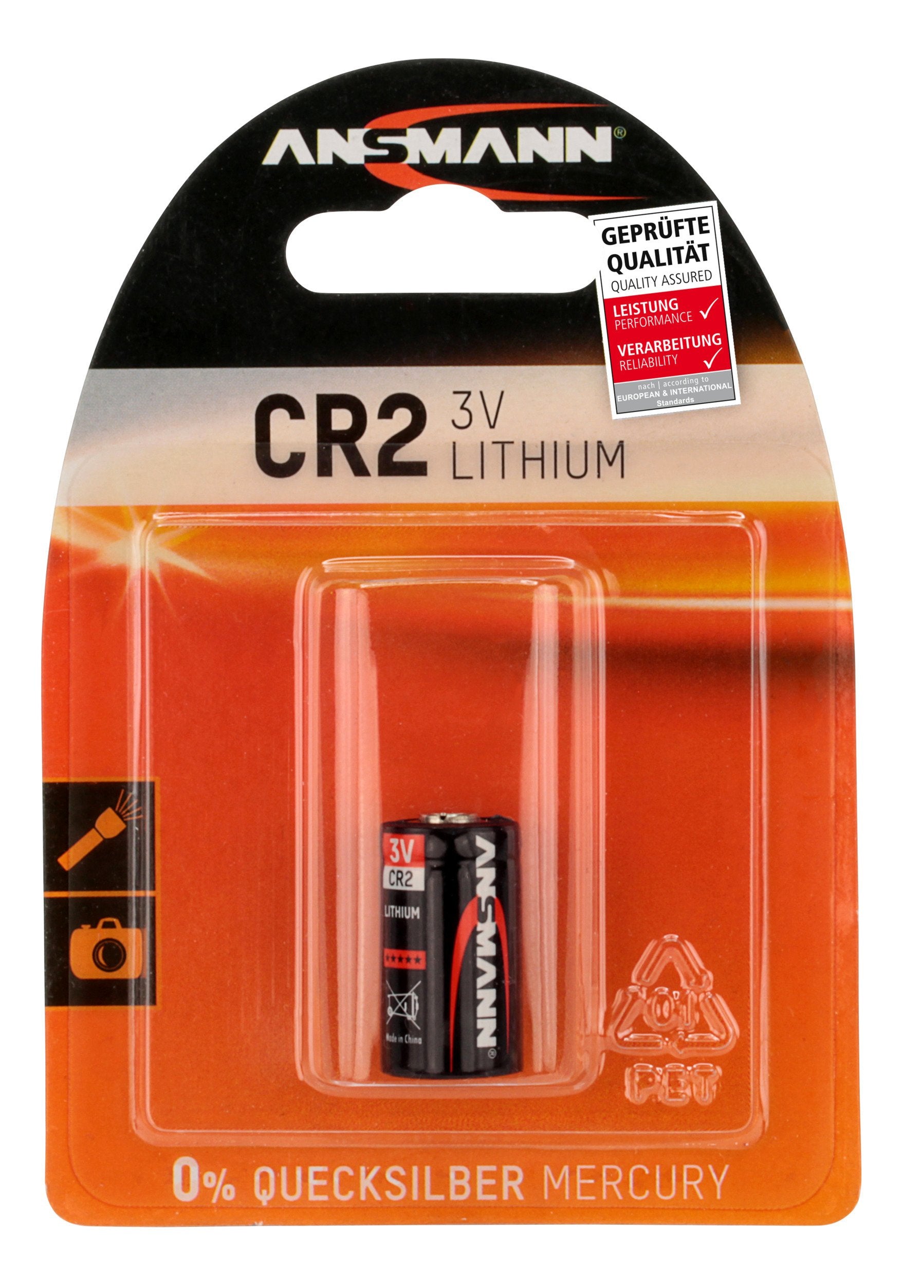 ANSMANN 5020022 Pile CR2 - Blister de 1